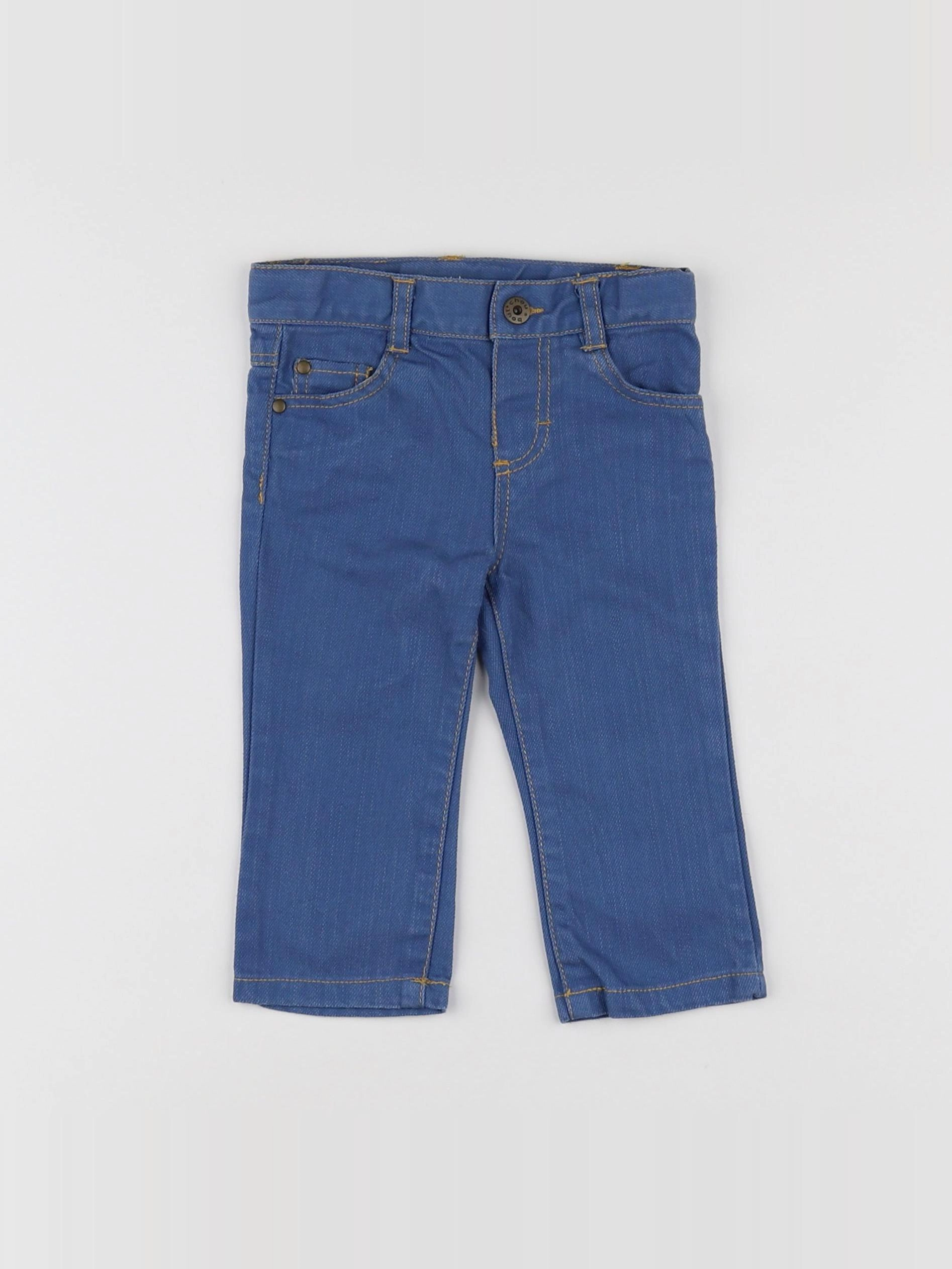 Boutchou - pantalon bleu - 9 mois