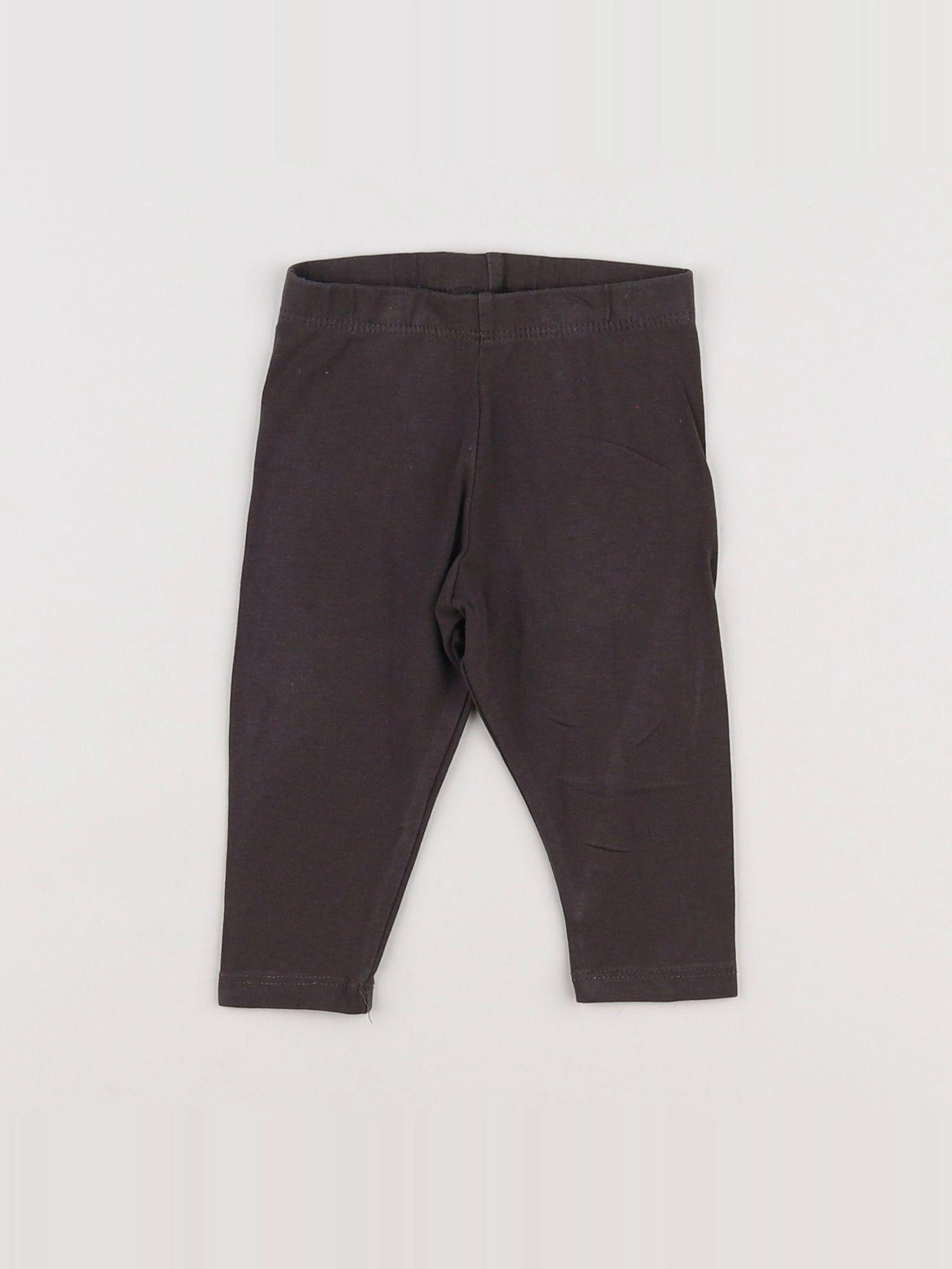 H&M - legging gris - 3/6 mois