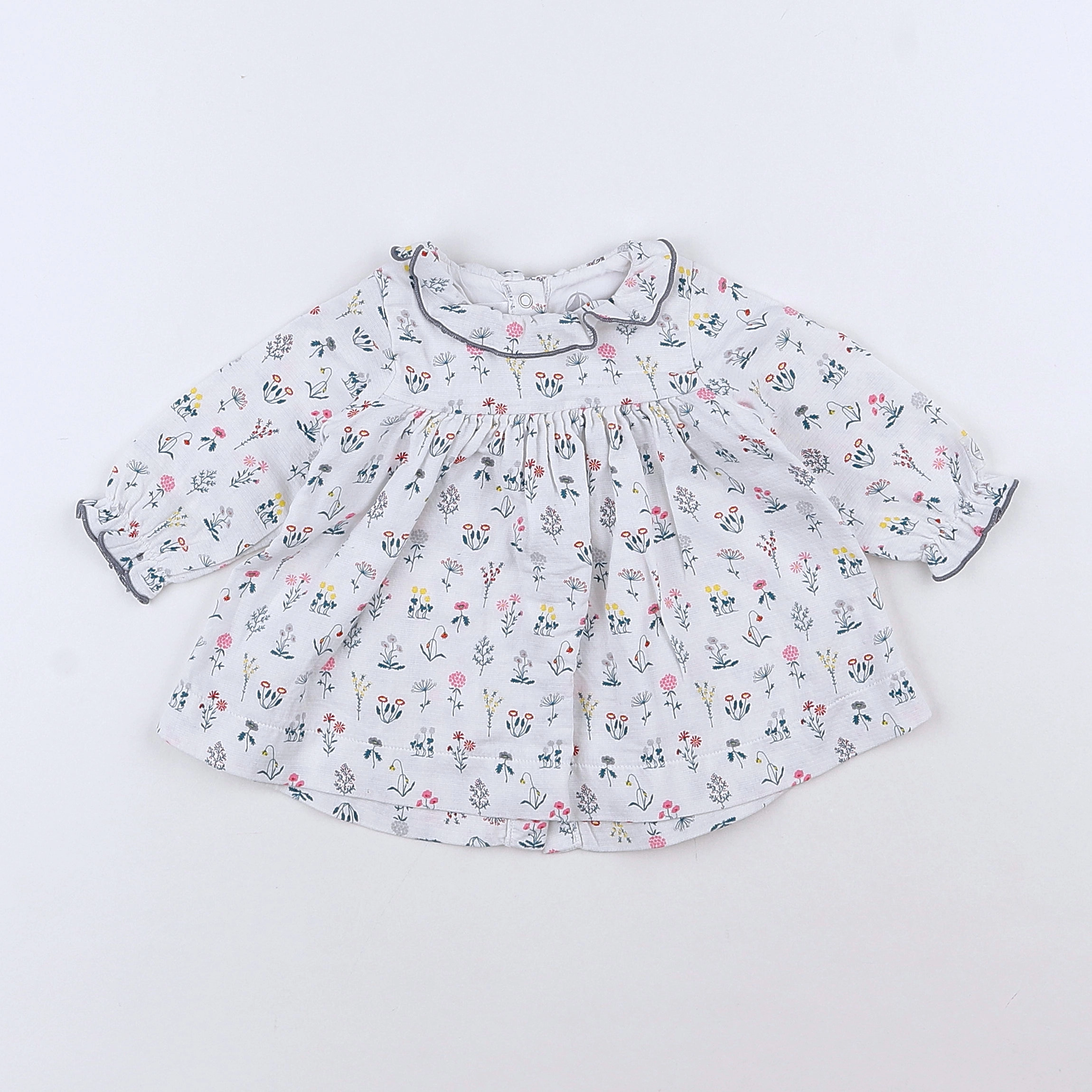Petit Bateau - robe multicolore - 3 mois