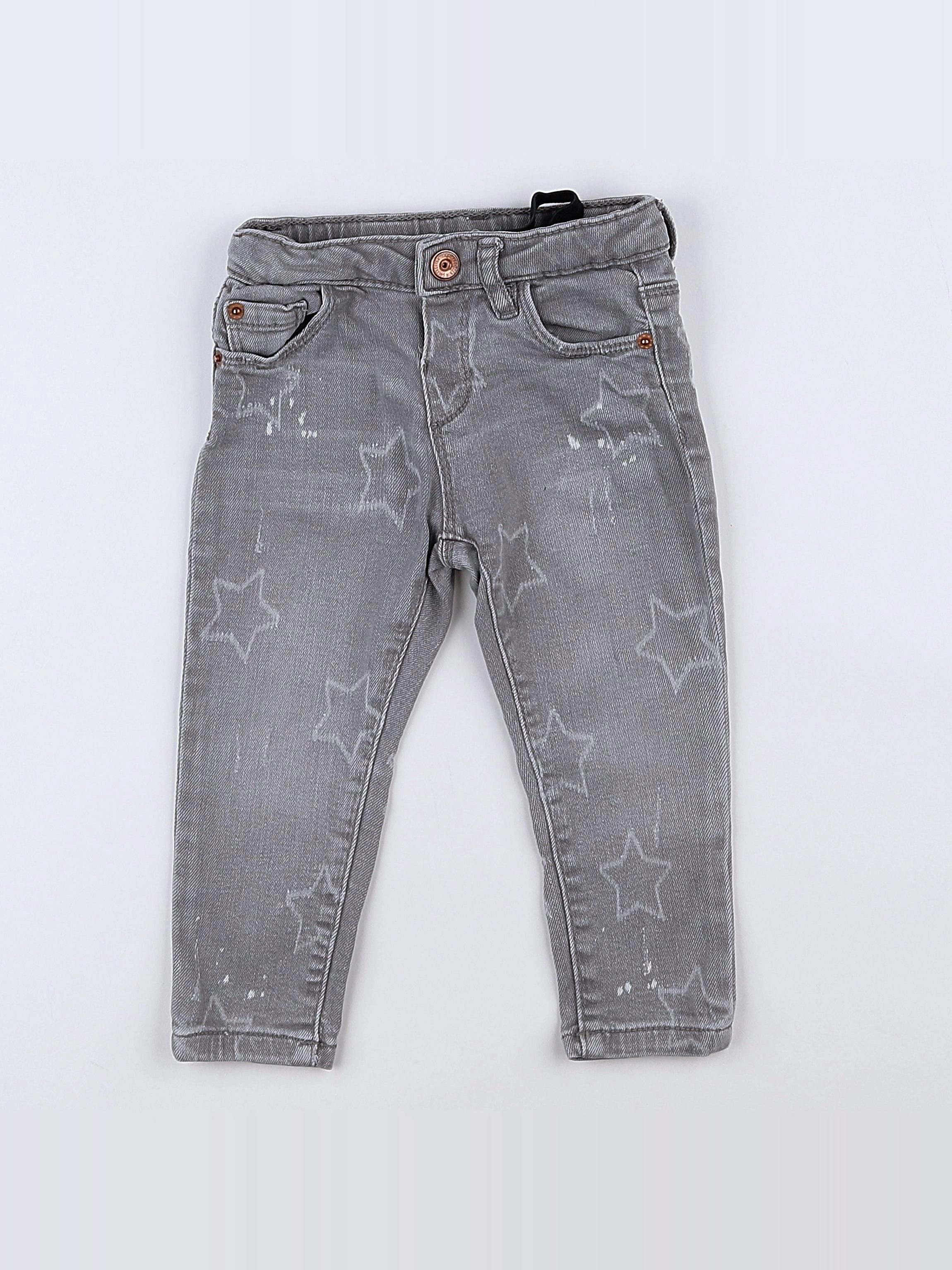 Zara - jean gris - 12/18 mois