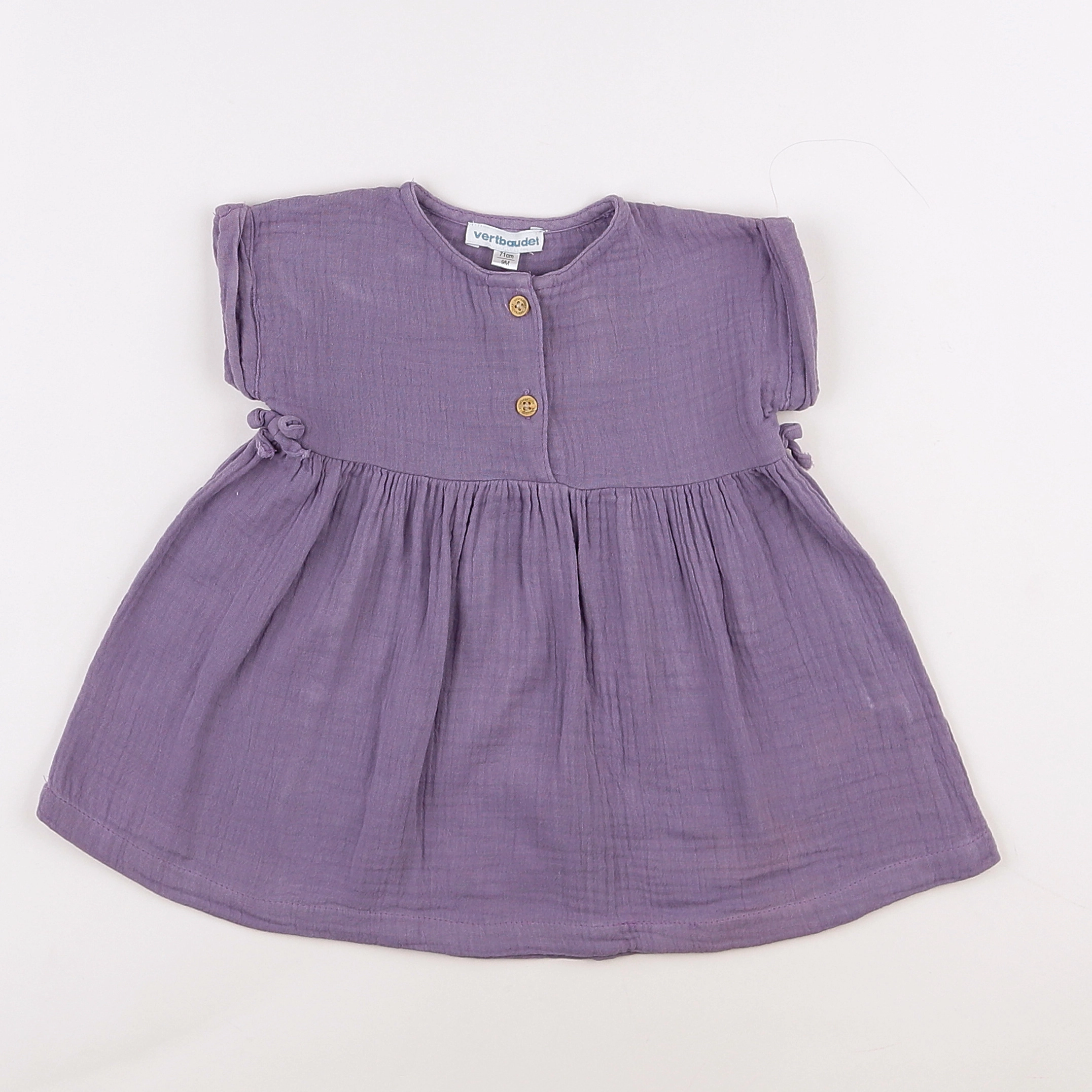 Vertbaudet - robe violet - 9 mois