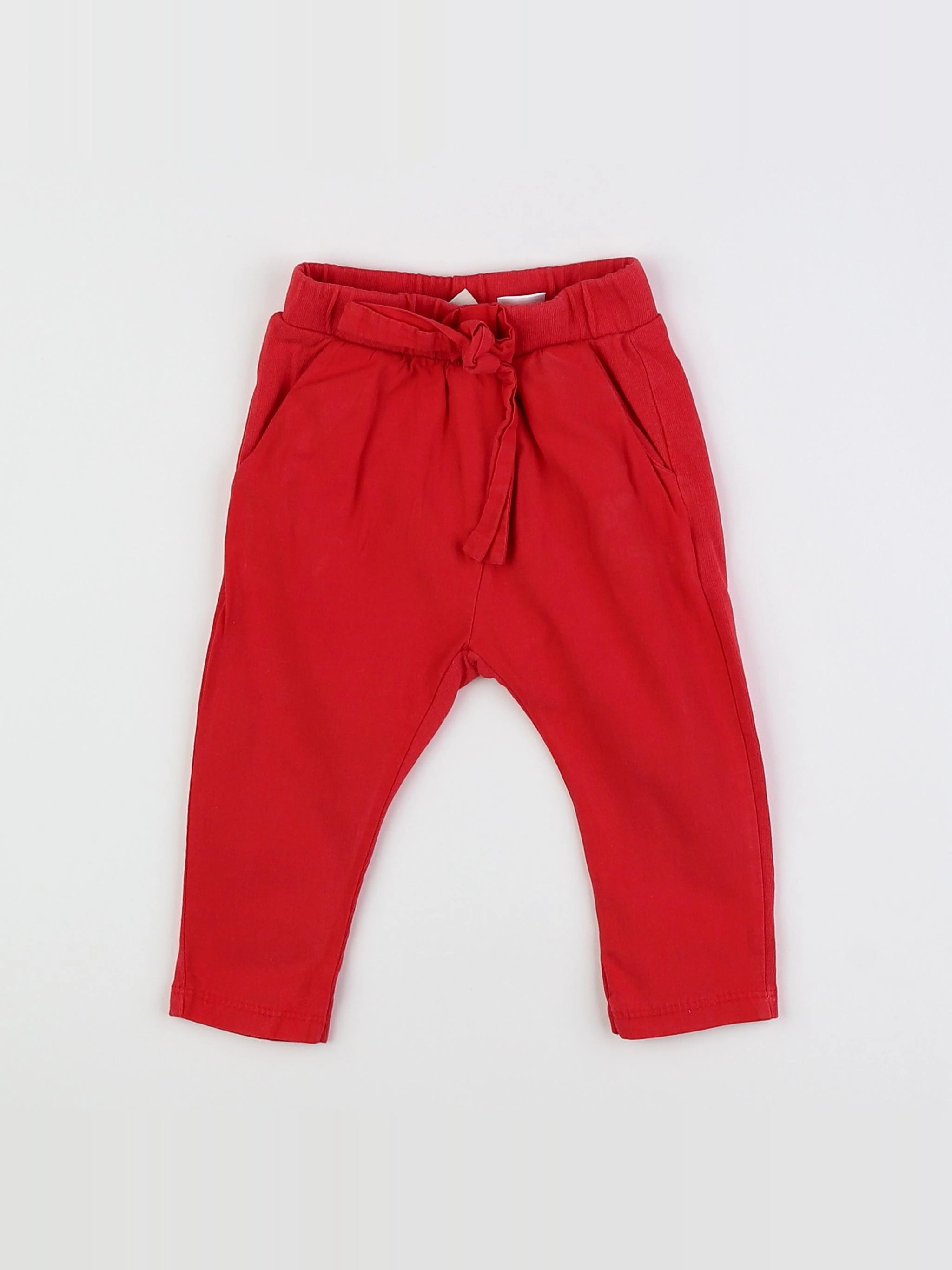 Zara - jogging rouge - 3/6 mois