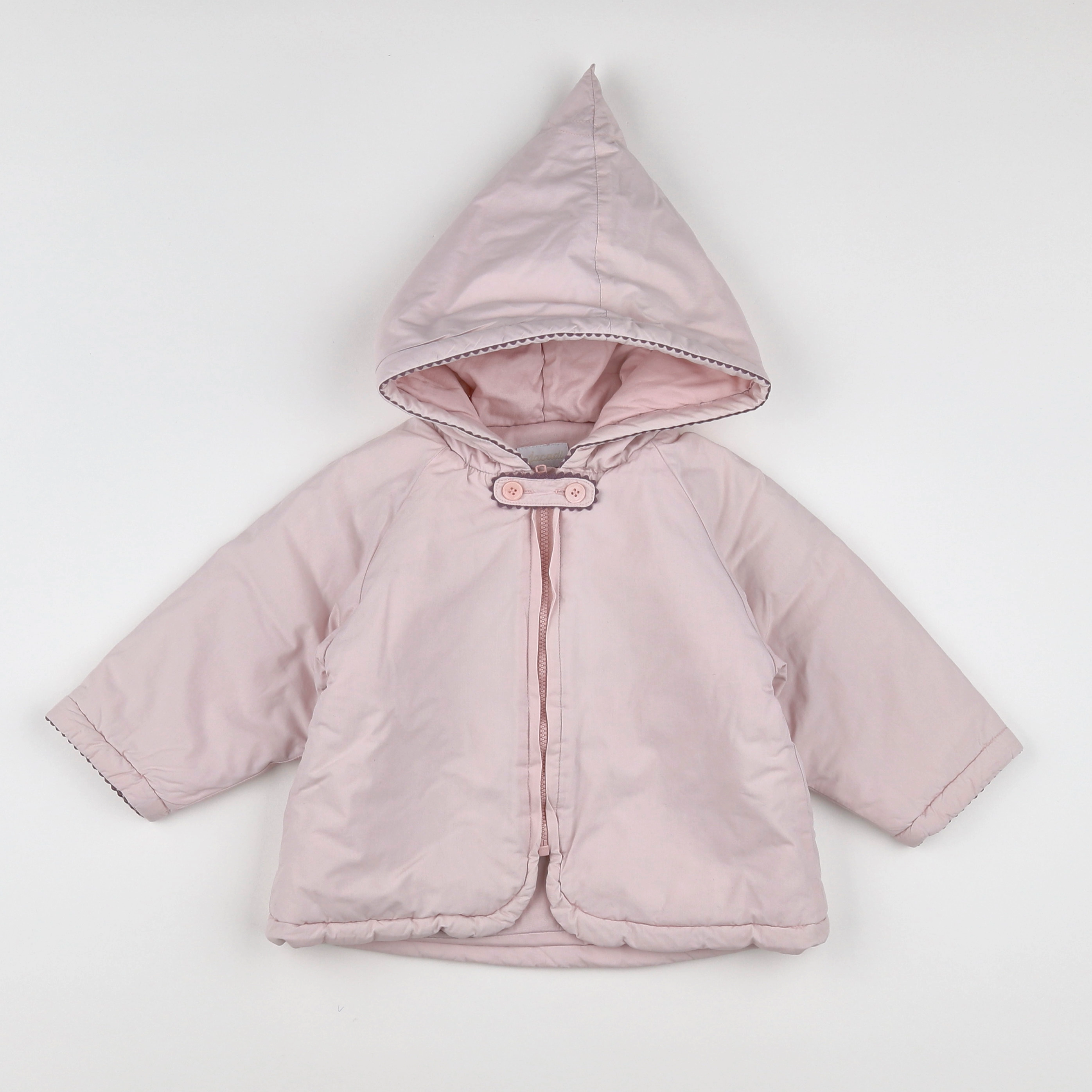 Jacadi - manteau rose - 12 mois