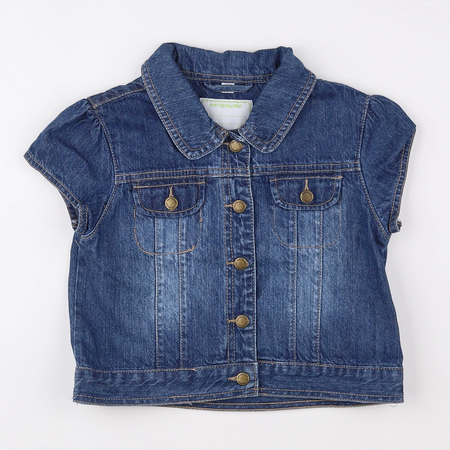 Vertbaudet - veste bleu - 8 ans