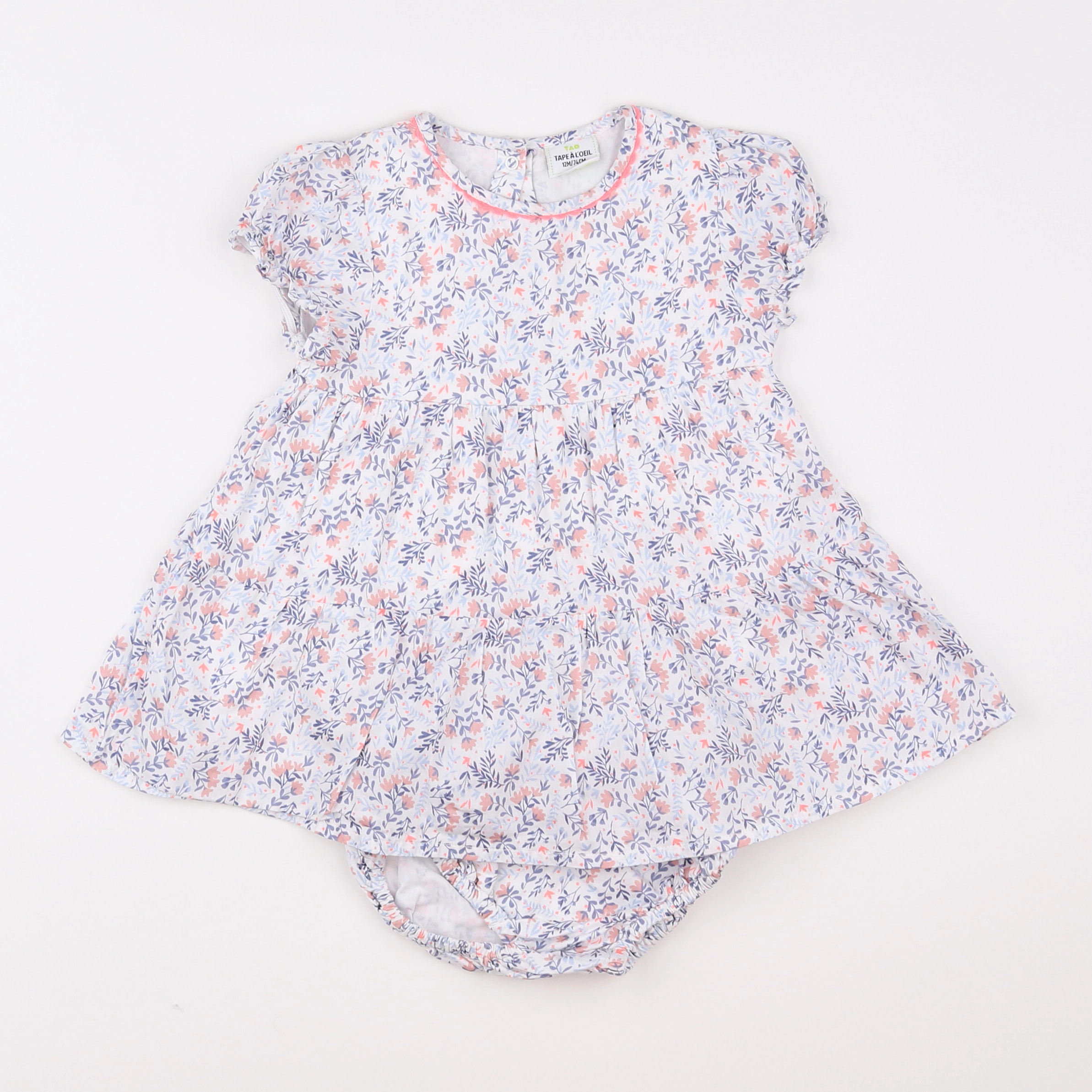 Tape à l'oeil - robe multicolore - 12 mois