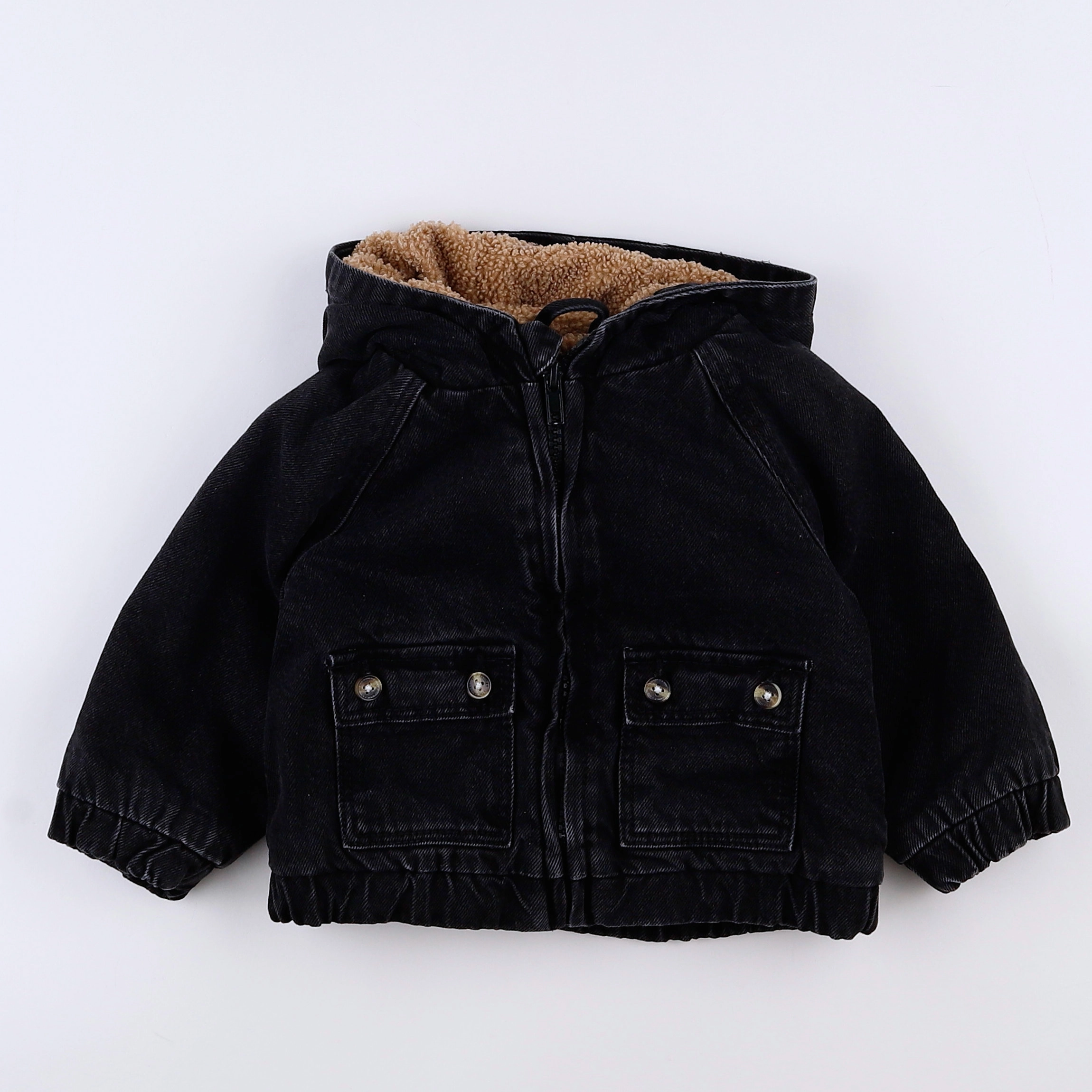Vertbaudet - veste doublé noir - 12 mois