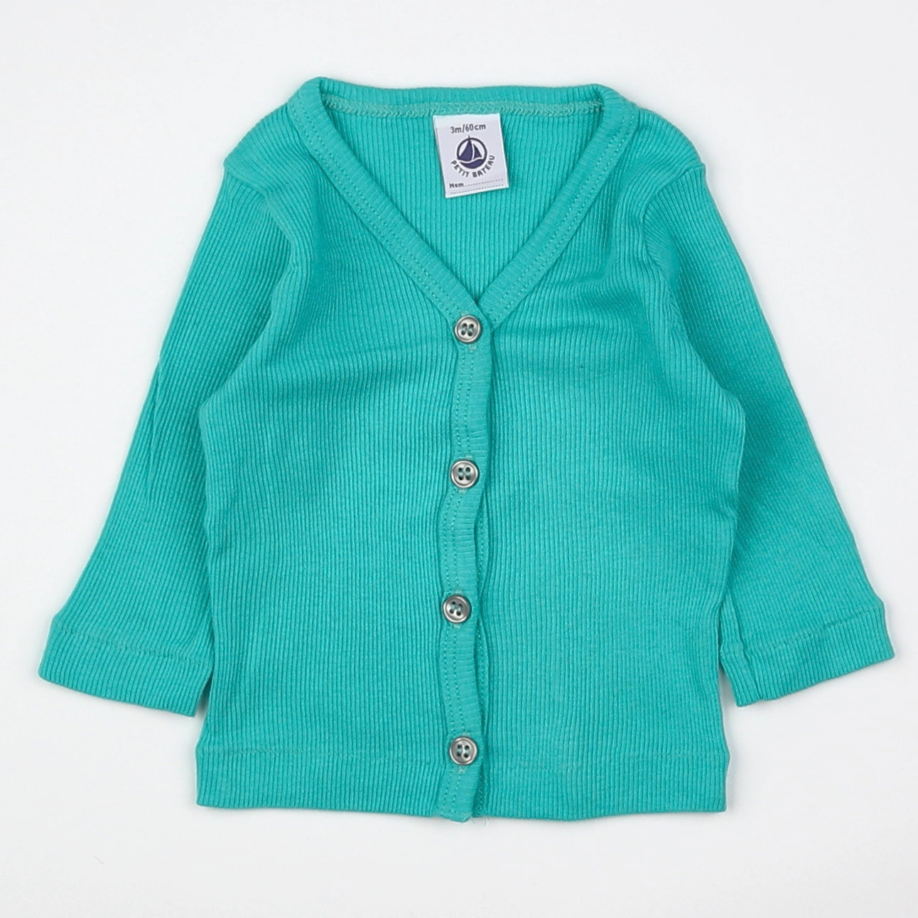 Petit Bateau - tee-shirt bleu - 3 mois