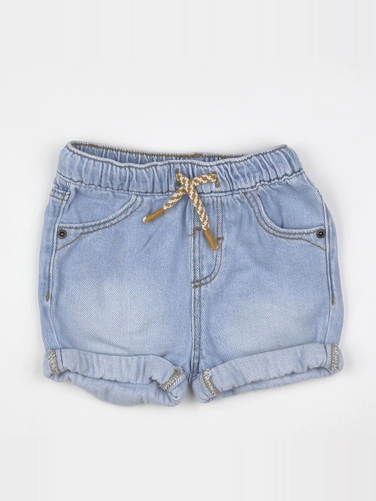 Vertbaudet - short bleu - 12 mois