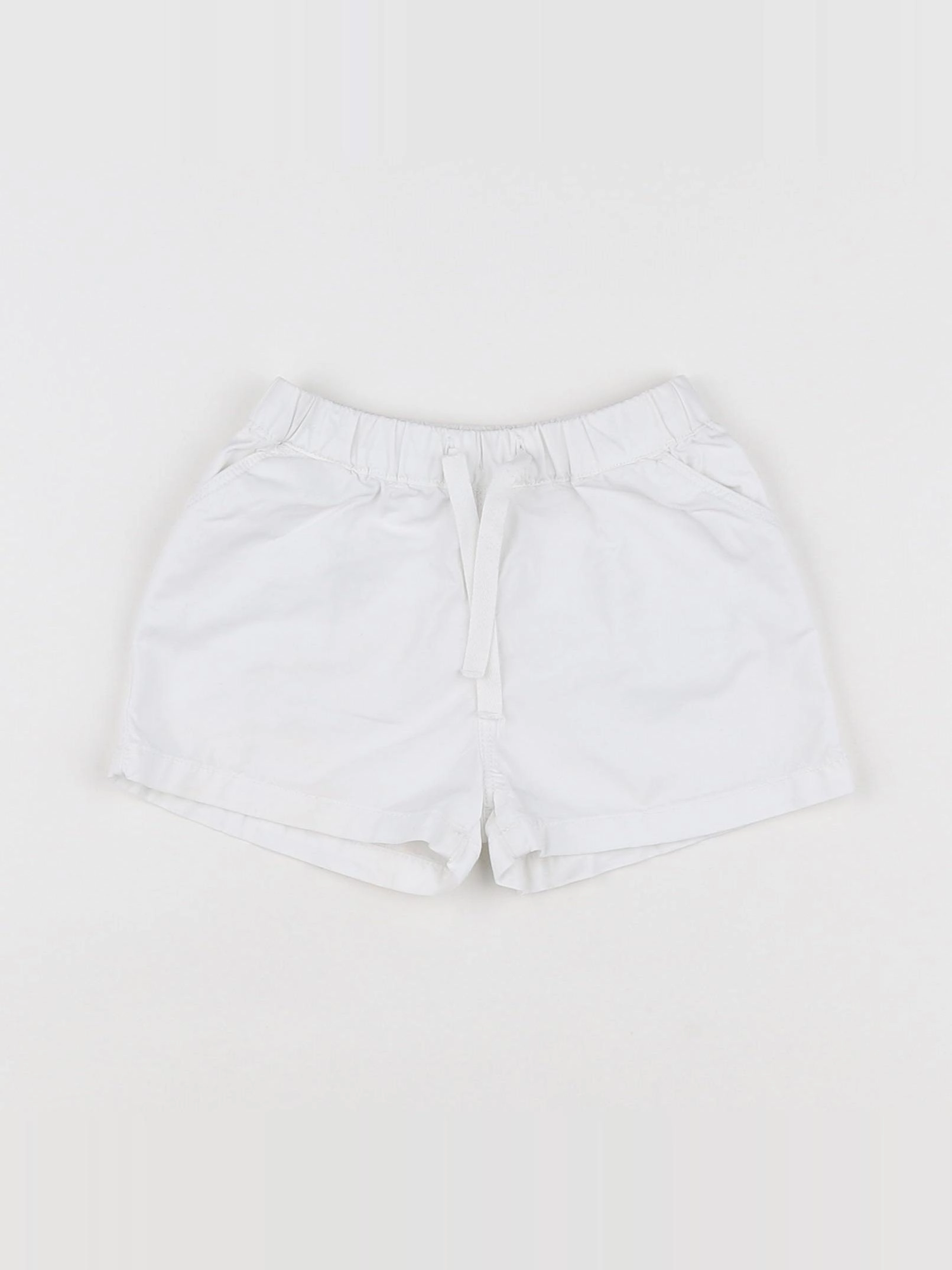 Petit Bateau - short blanc - 12 mois