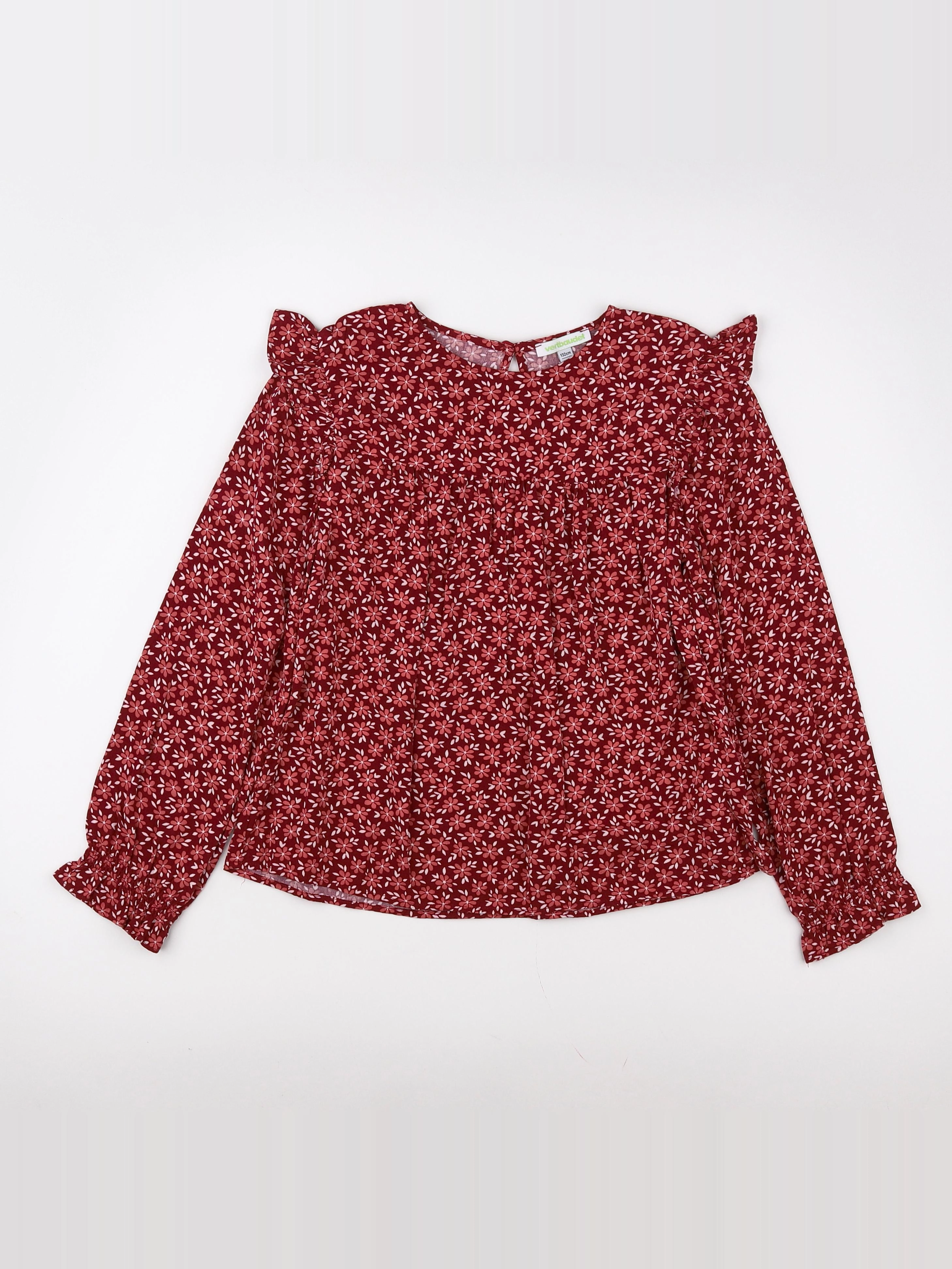 Vertbaudet - blouse rouge - 9 ans