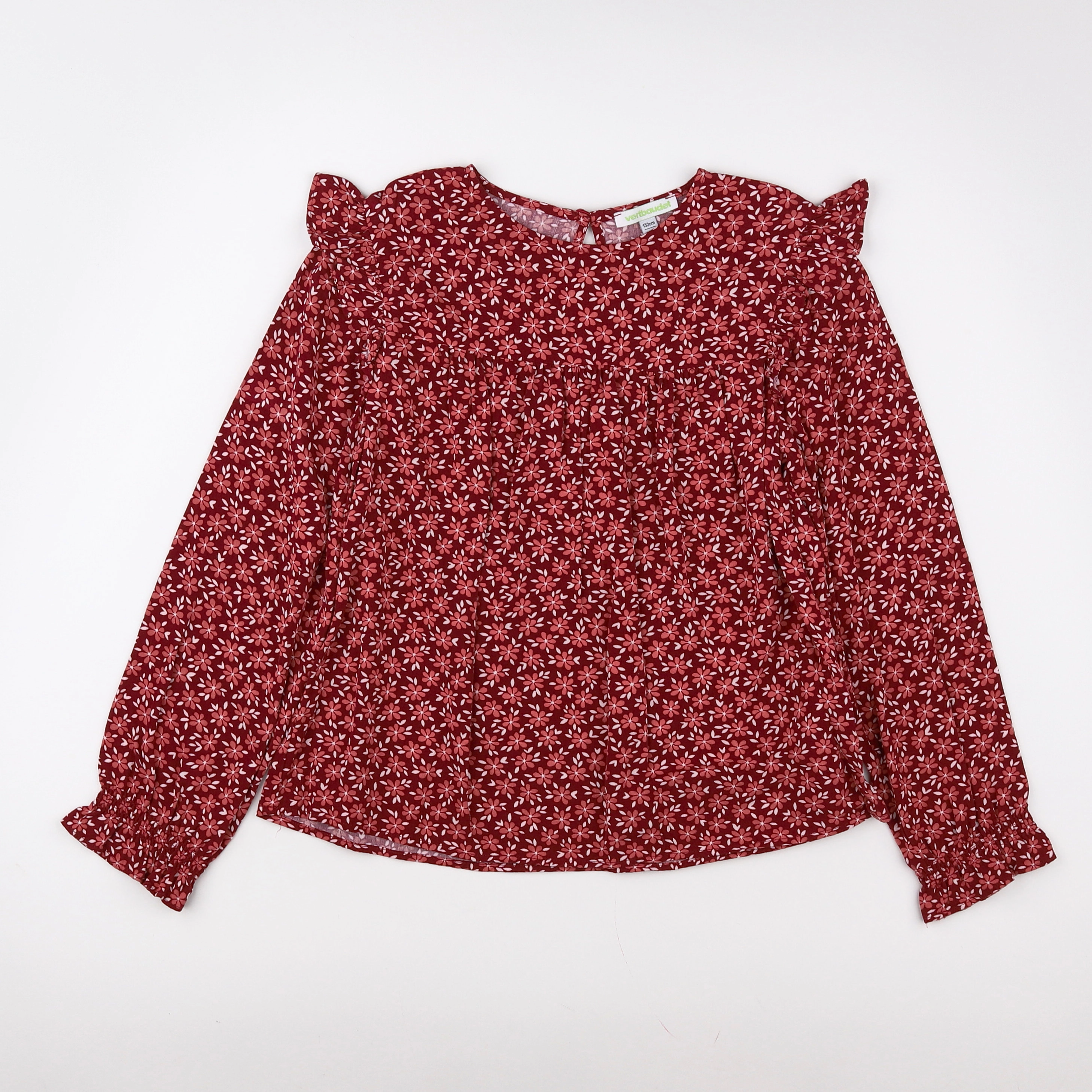 Vertbaudet - blouse rouge - 9 ans