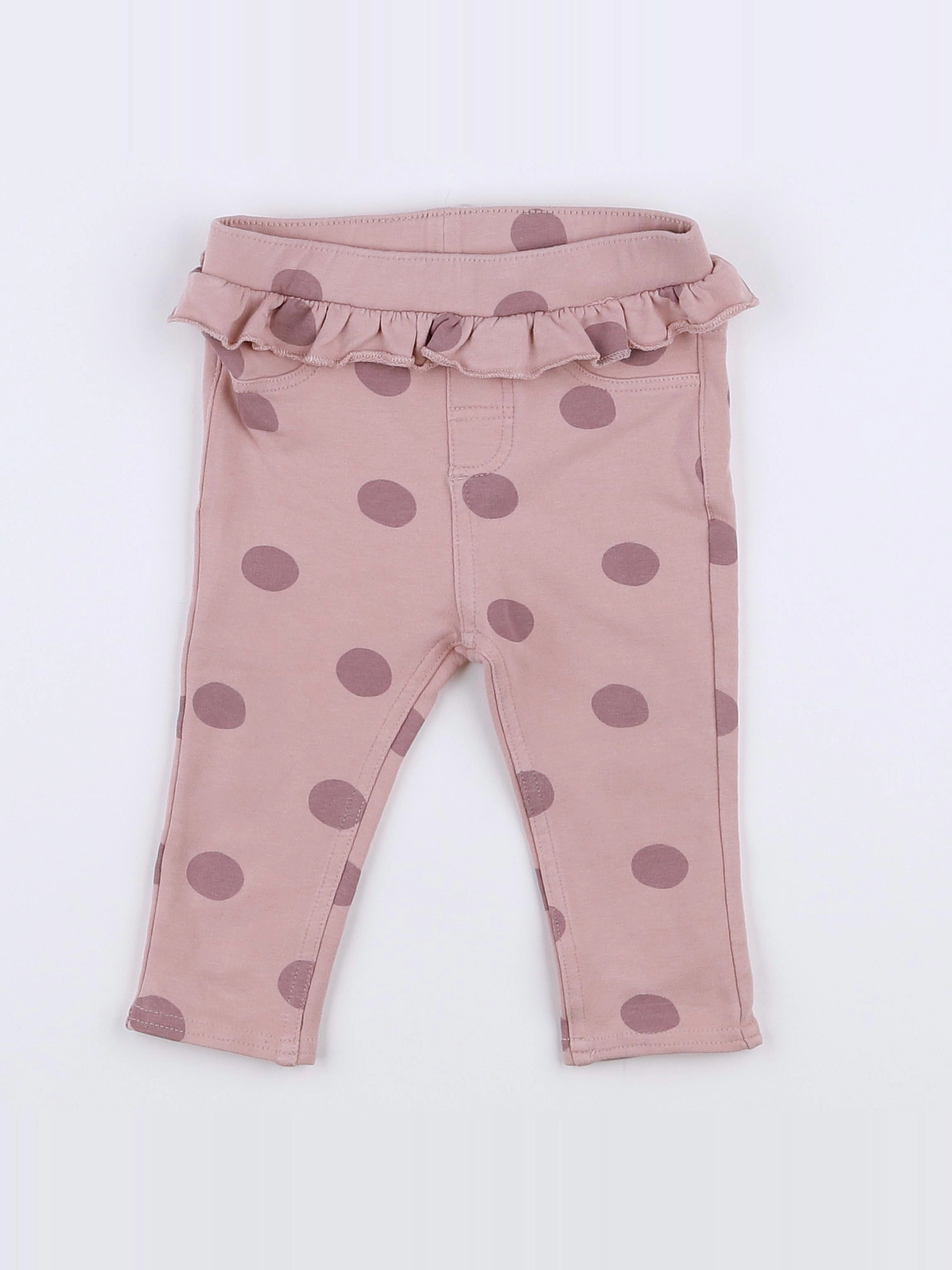 H&M - pantalon rose - 9 mois