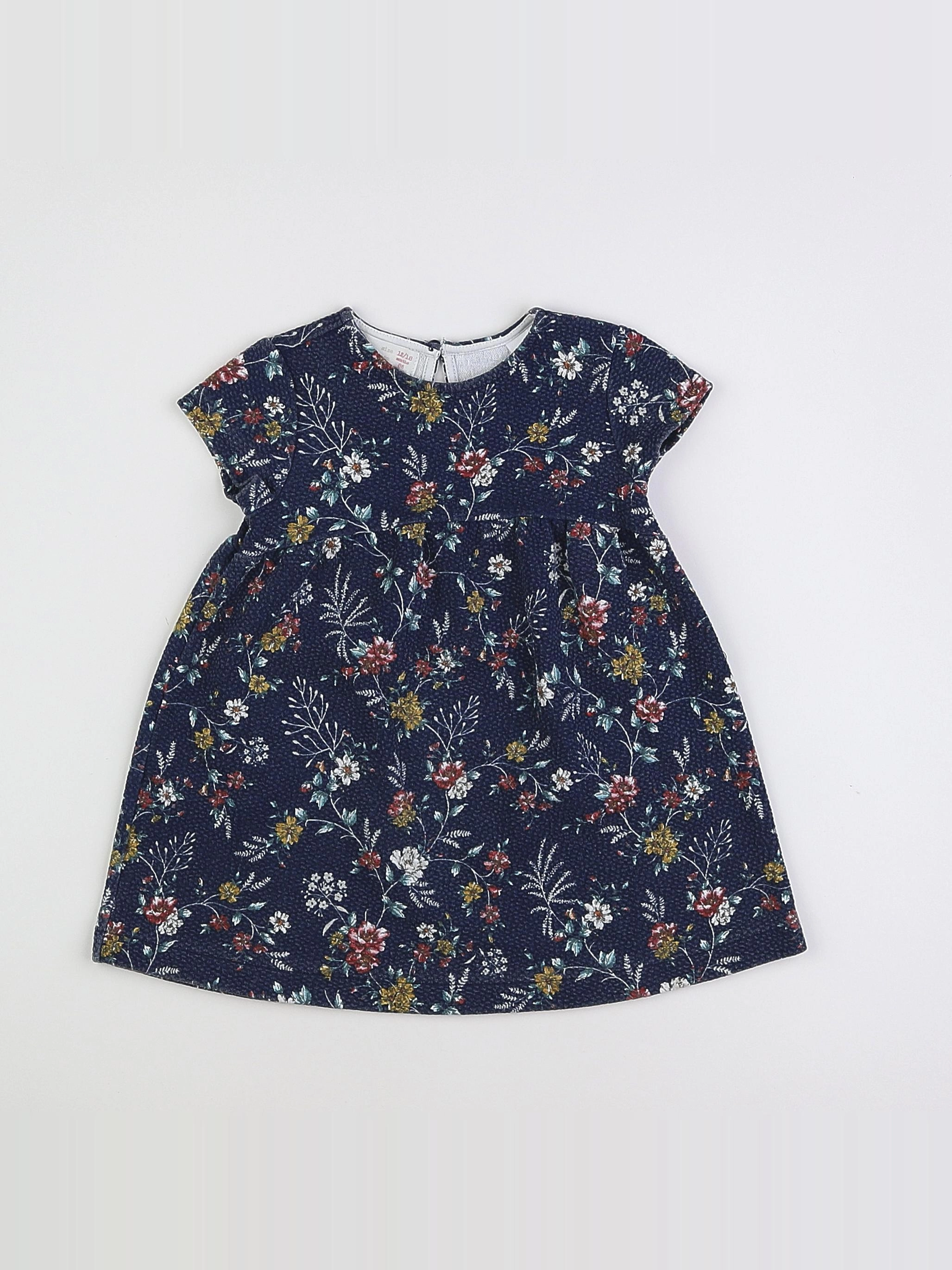 Zara - robe bleu - 12/18 mois