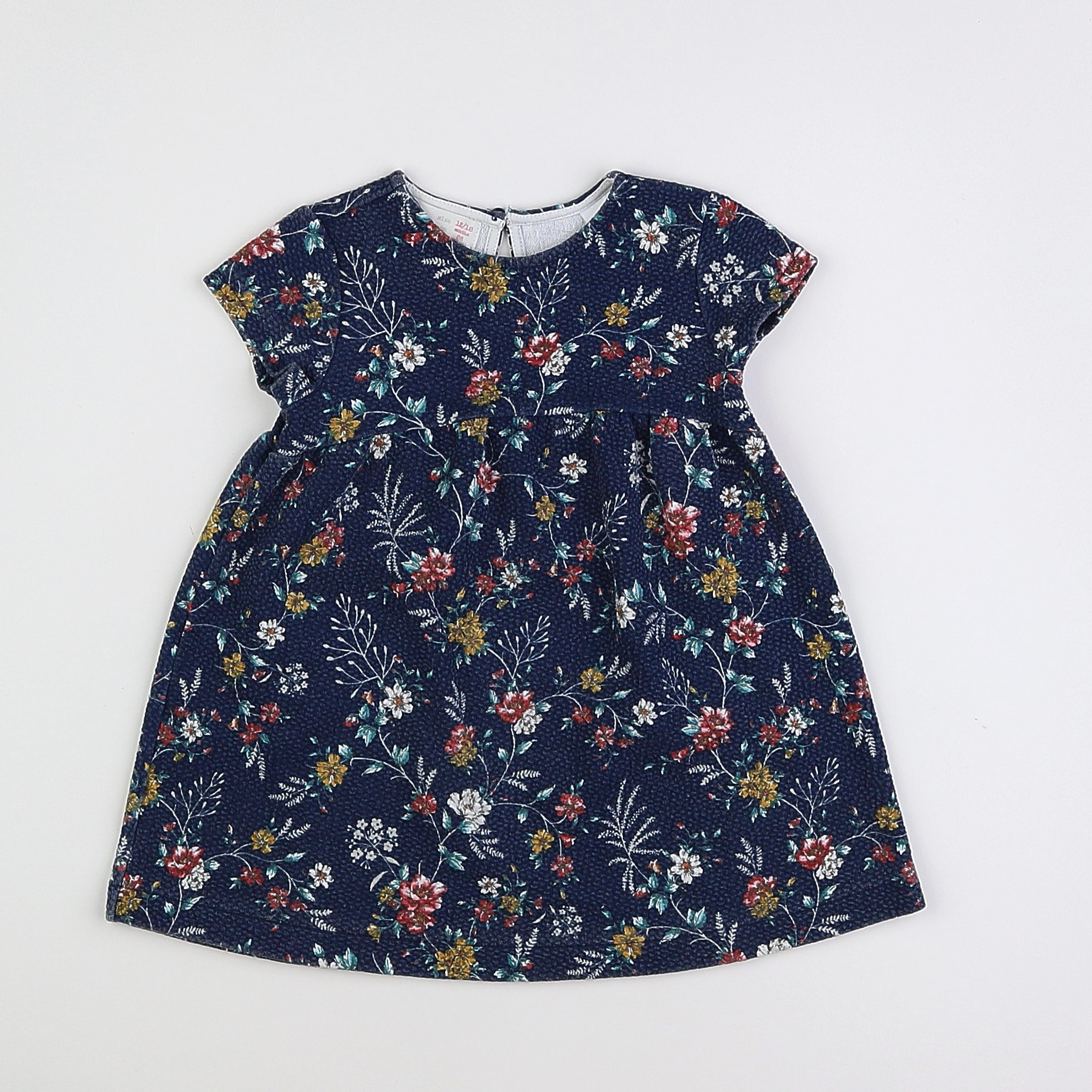 Zara - robe bleu - 12/18 mois