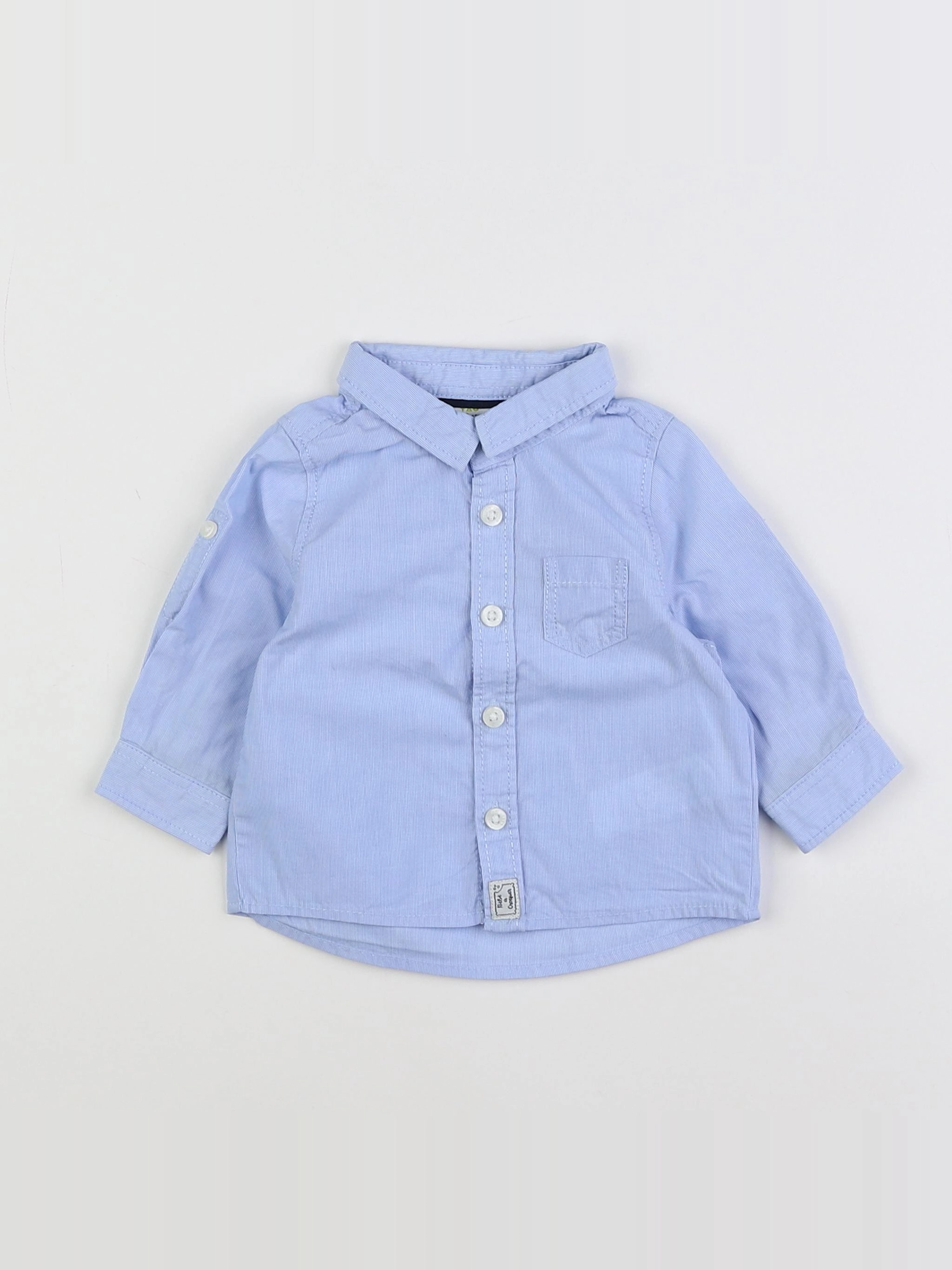 Tape à l'oeil - chemise bleu - 3 mois