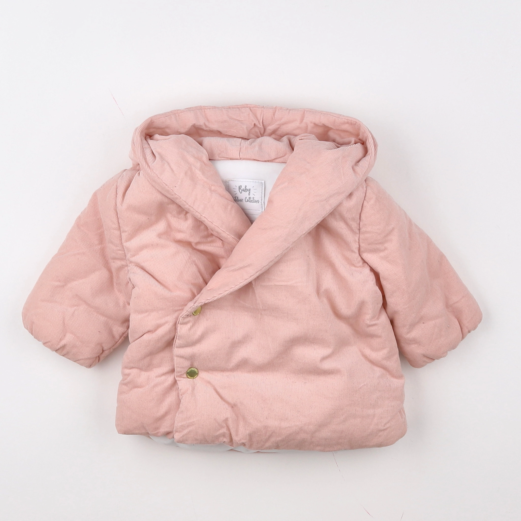 Vertbaudet - manteau rose - 3 mois