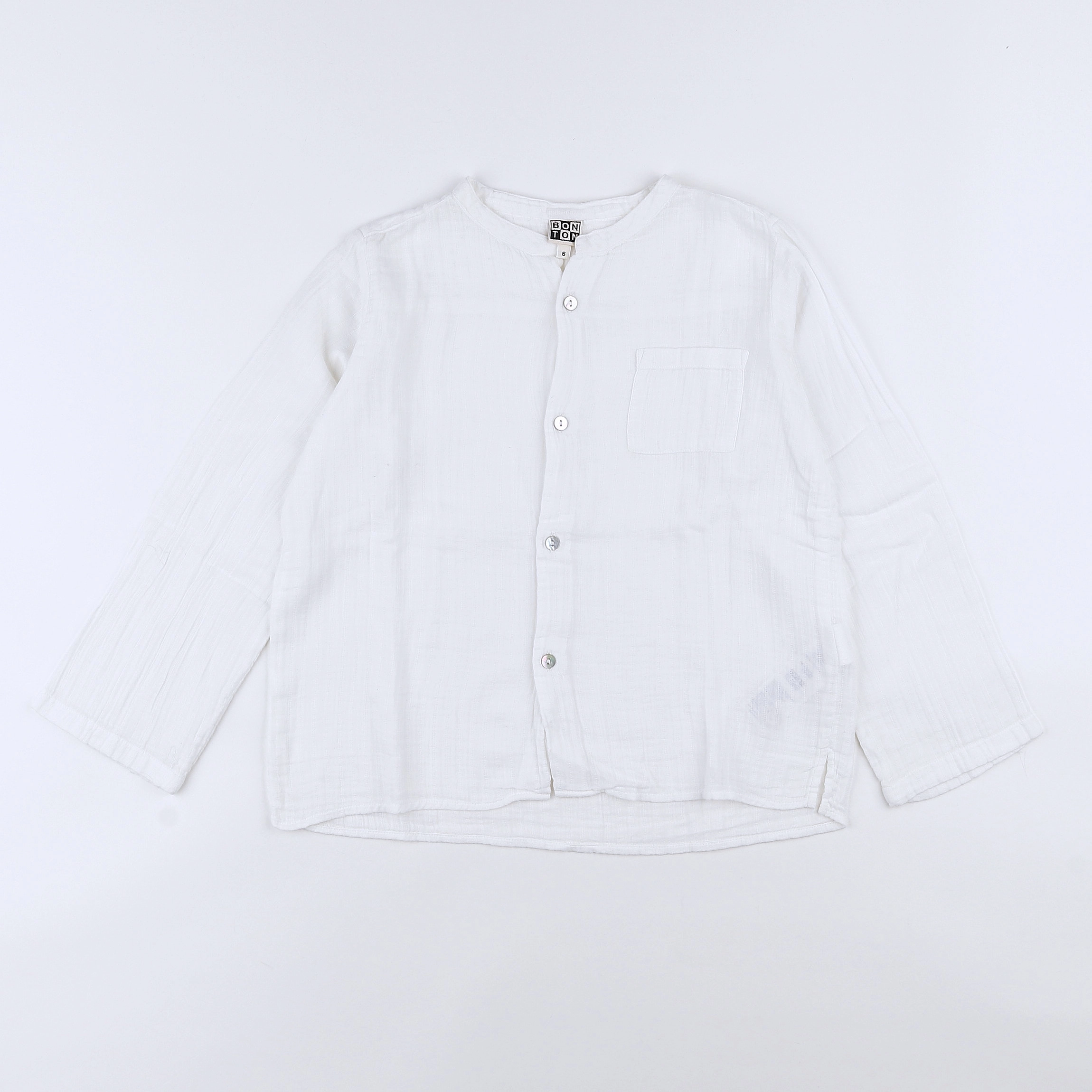 Bonton - chemise blanc - 6 ans