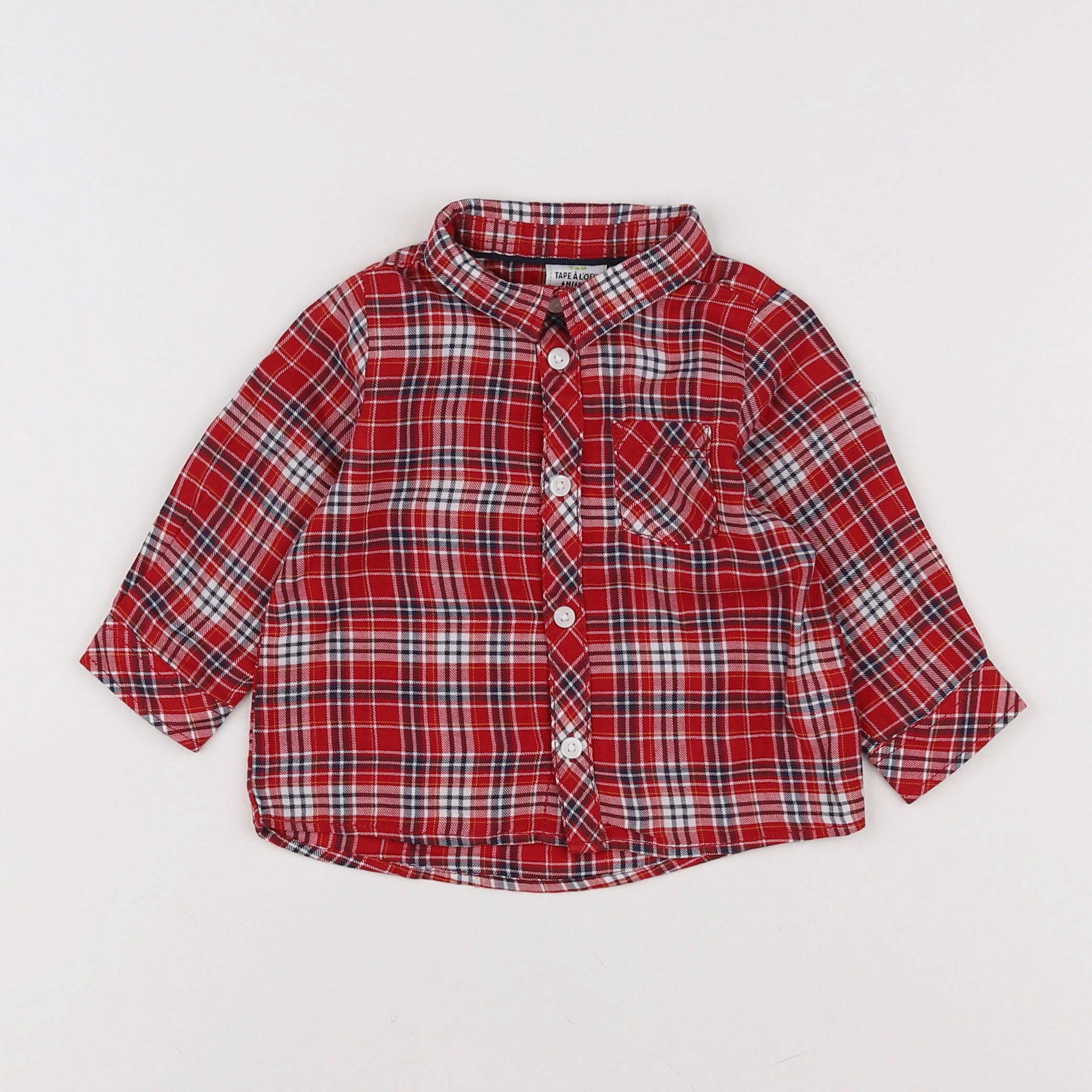 Tape à l'oeil - chemise rouge - 9 mois