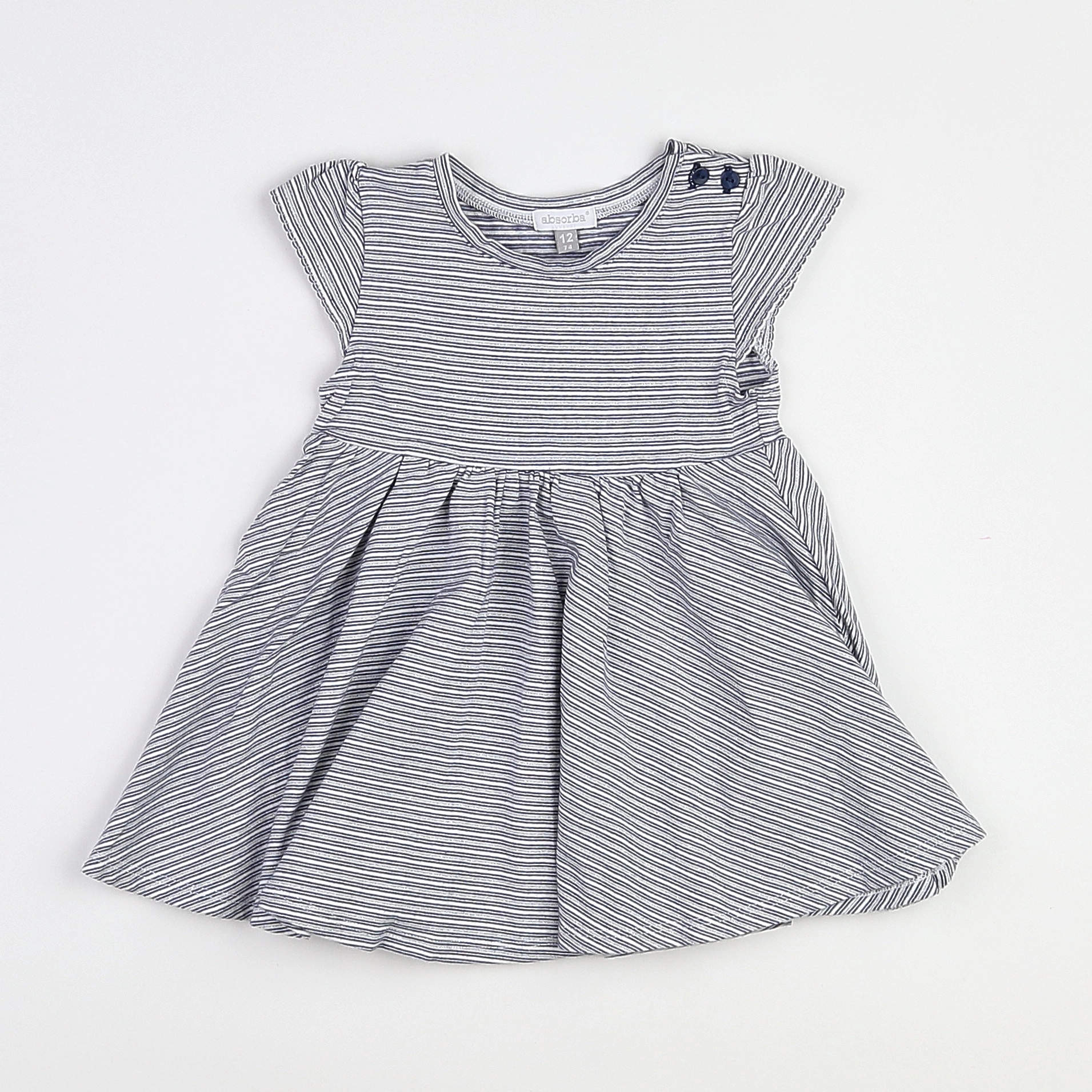 Absorba - robe gris - 12 mois