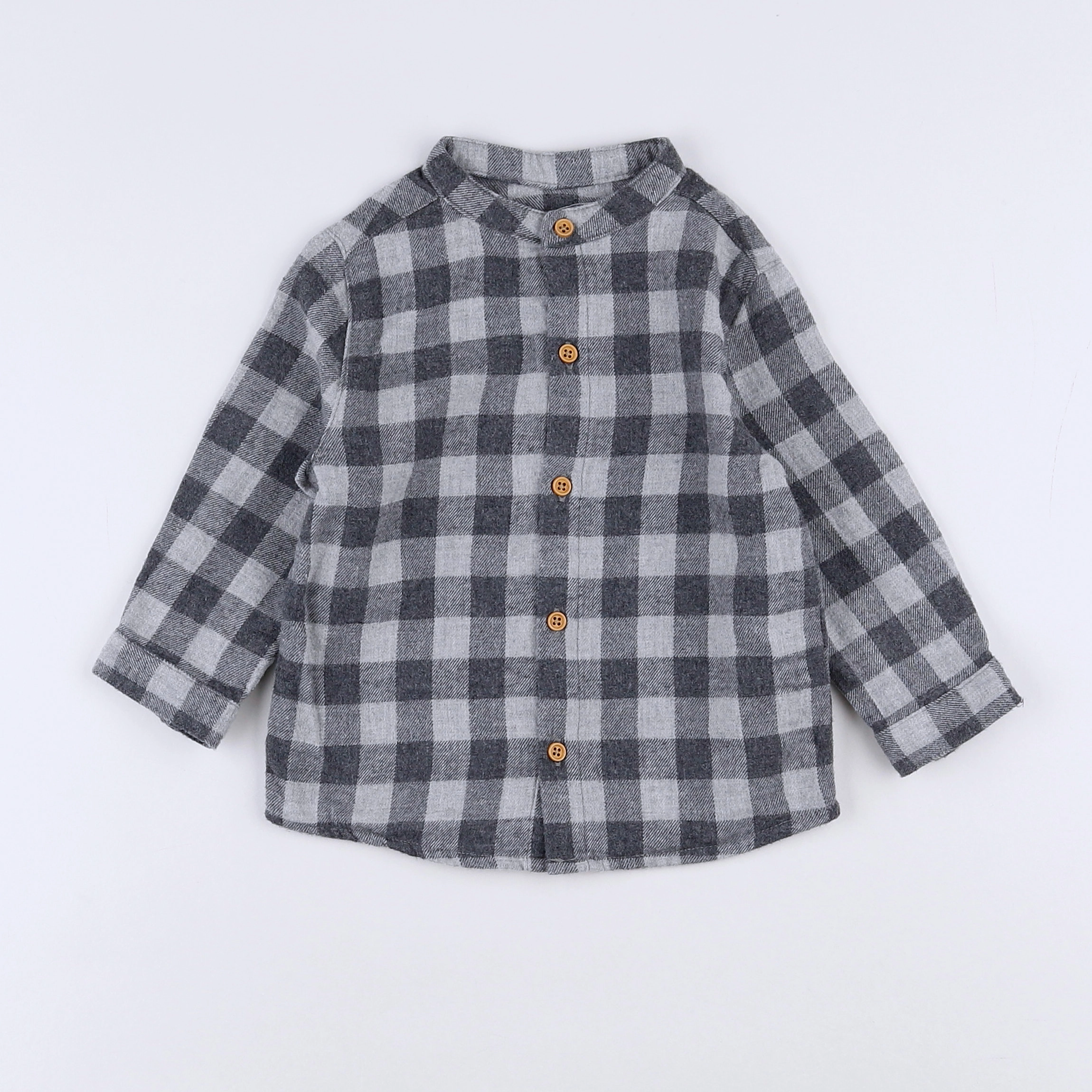 Boutchou - chemise gris - 12 mois