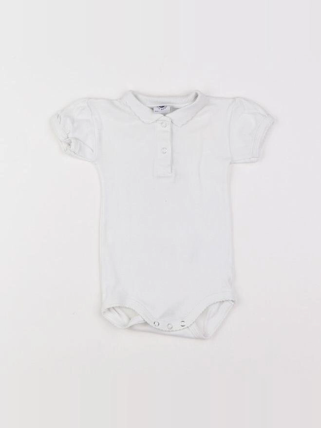 Petit Bateau - body vetement blanc - 3 mois