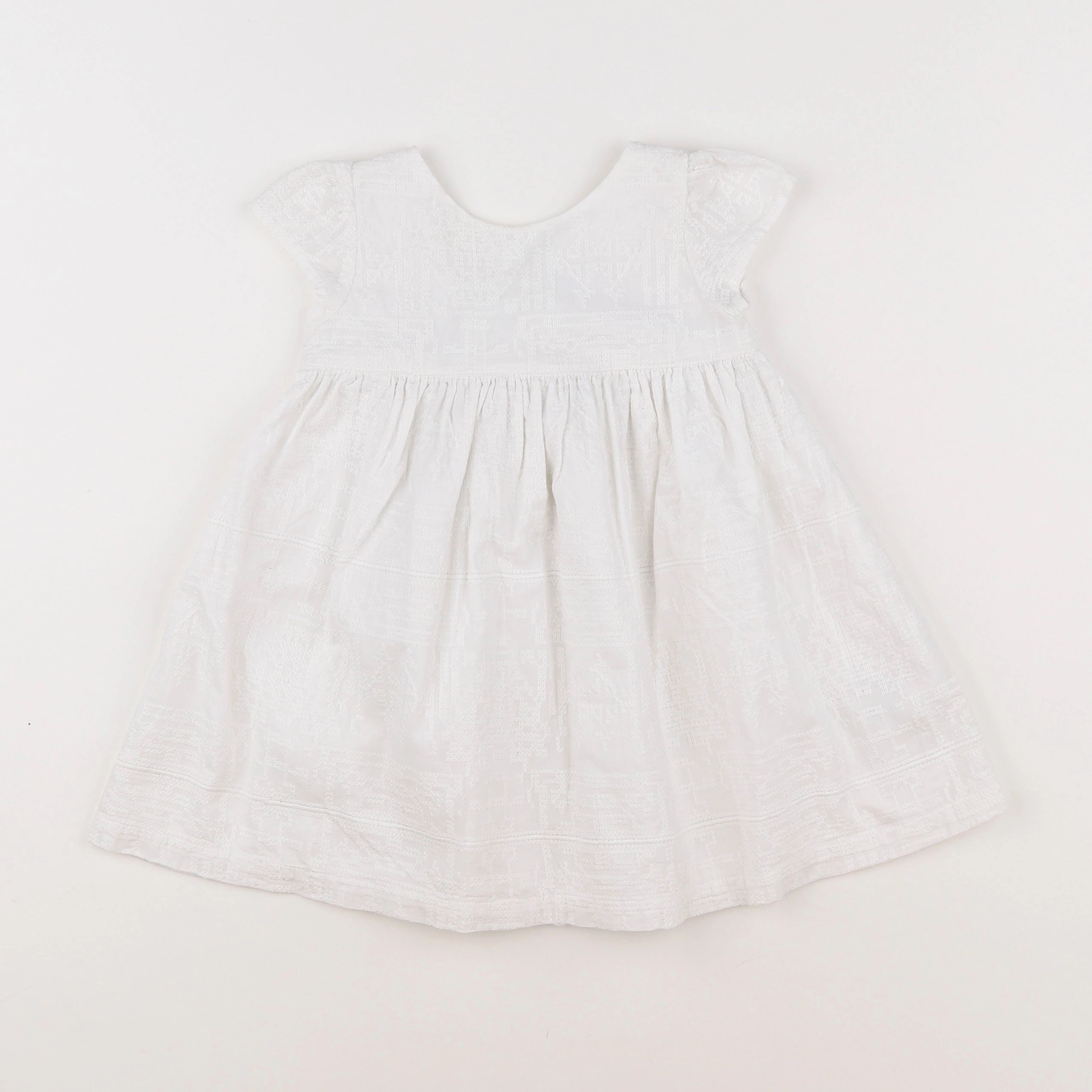 Boutchou - robe blanc - 12 mois