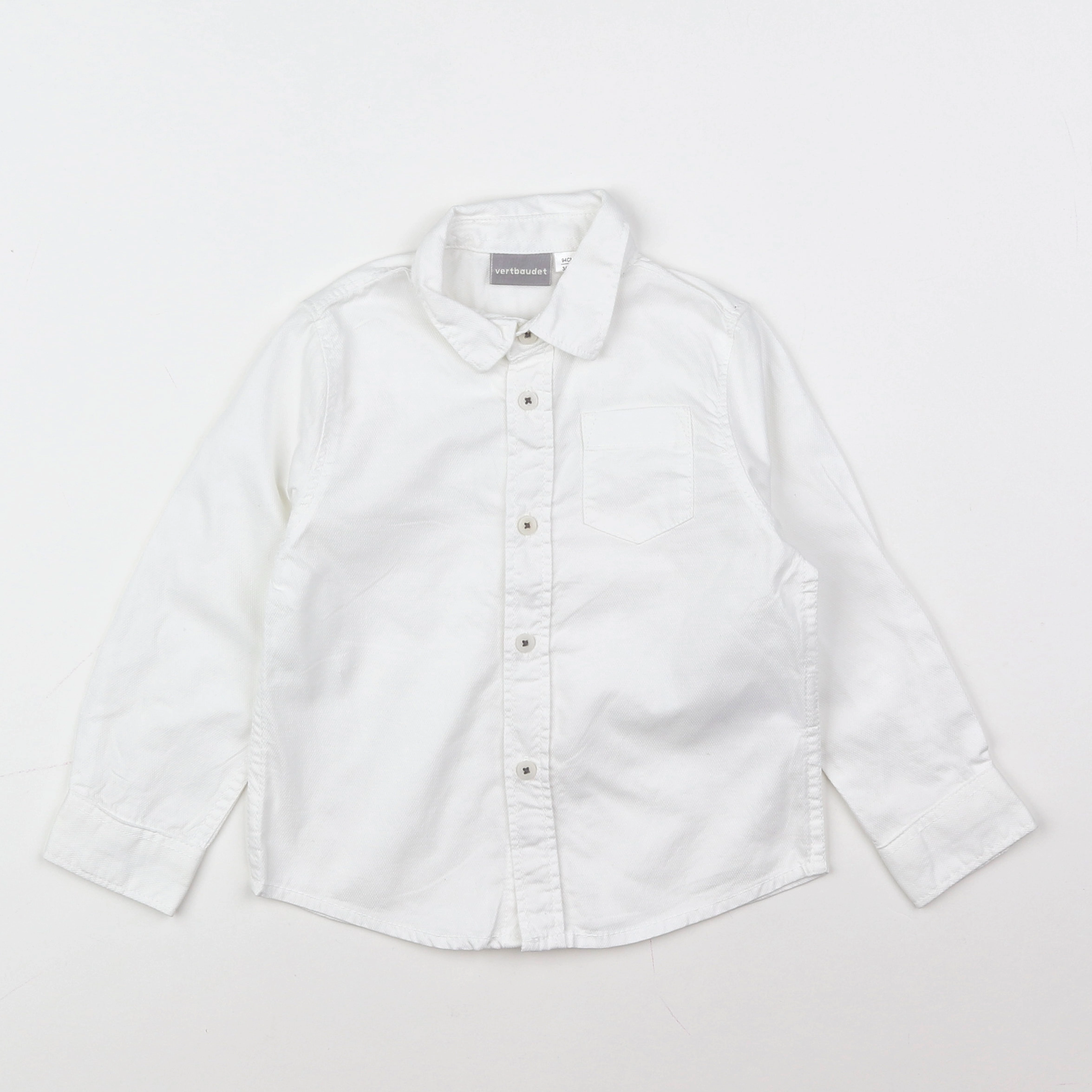 Vertbaudet - chemise blanc - 3 ans