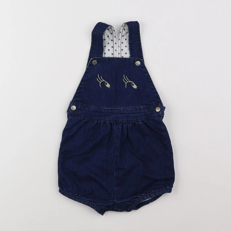 Petit Bateau - combinaison bleu, or - 12 mois