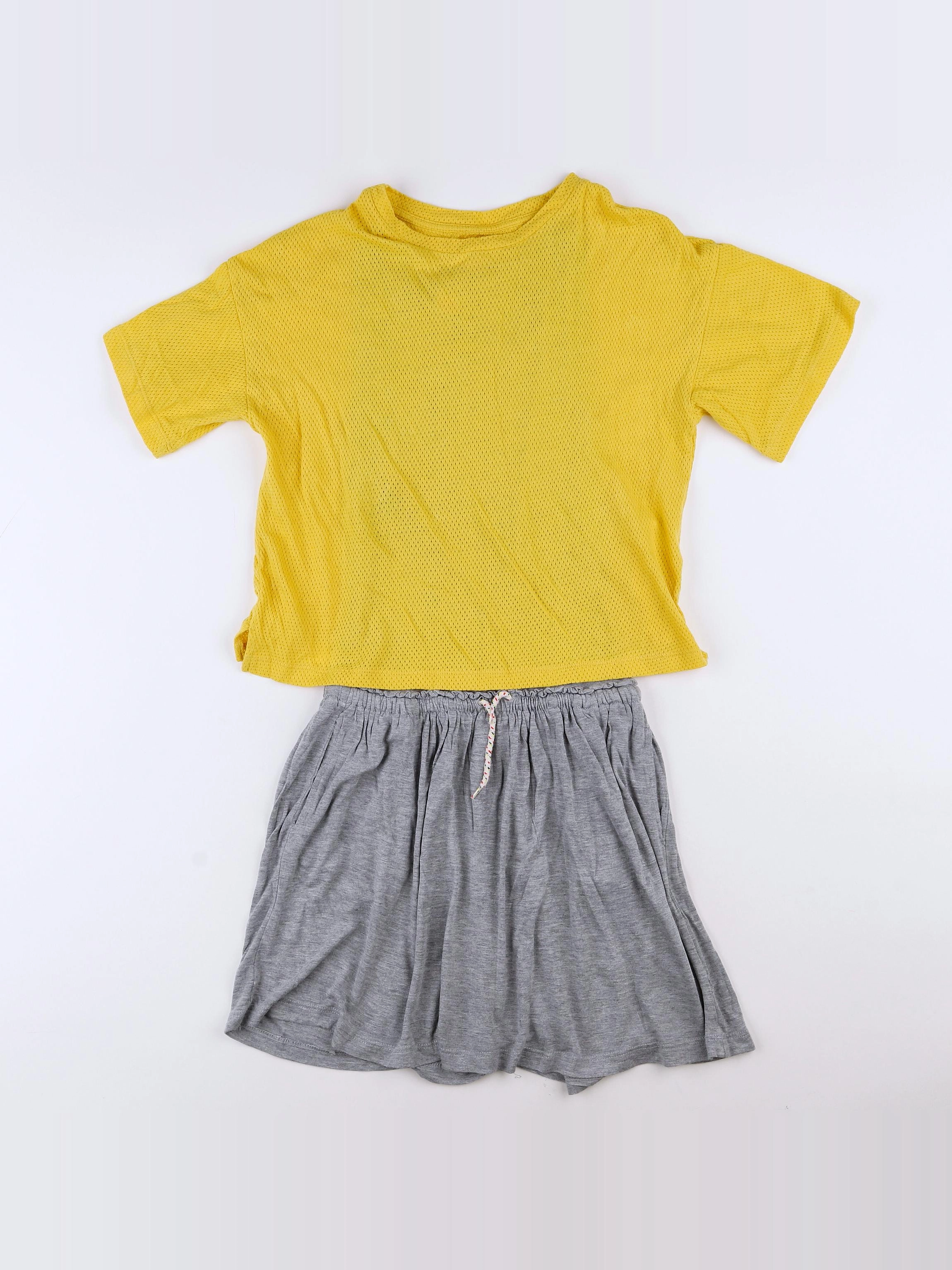 Bellerose - robe gris, jaune - 10 ans