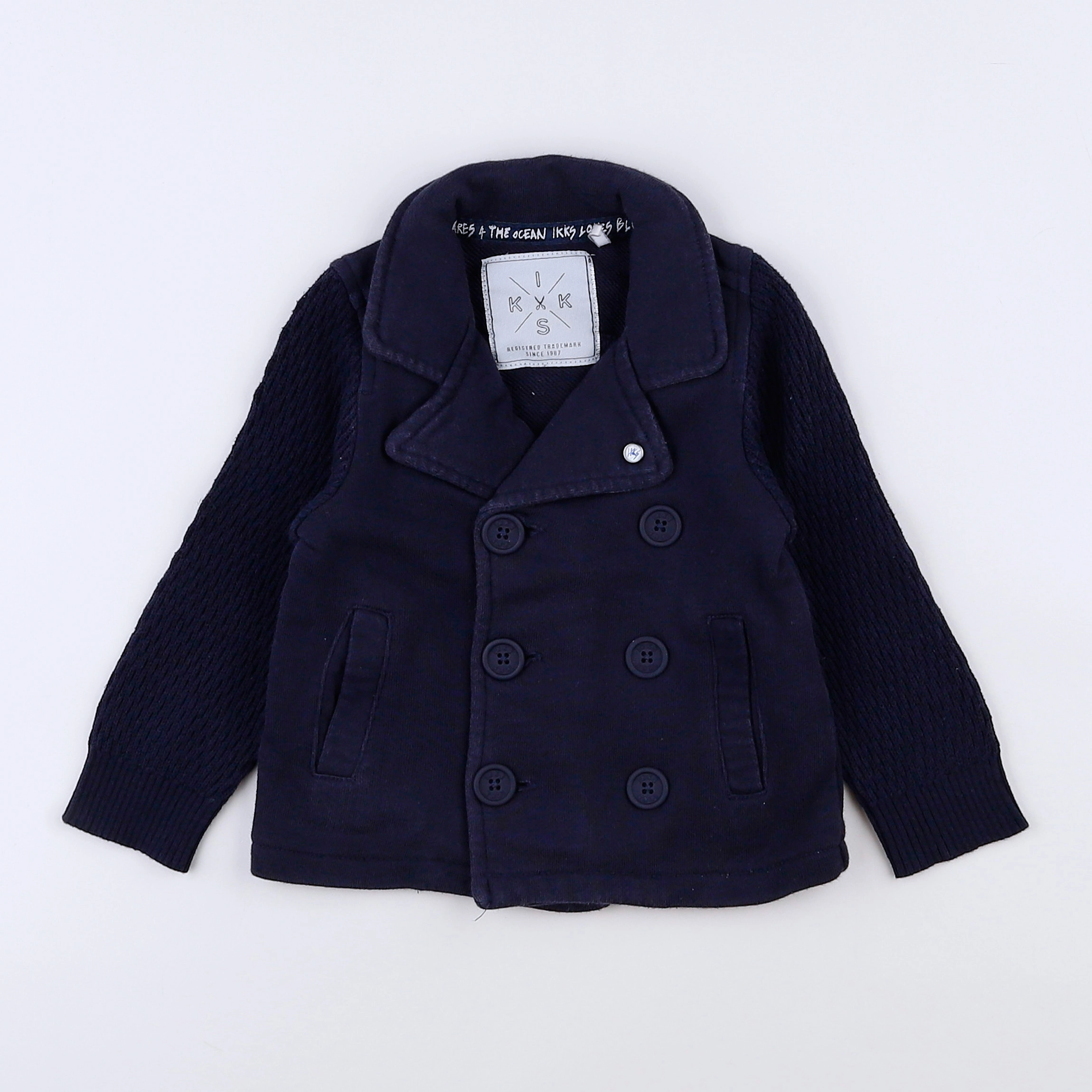 IKKS - veste bleu - 12 mois