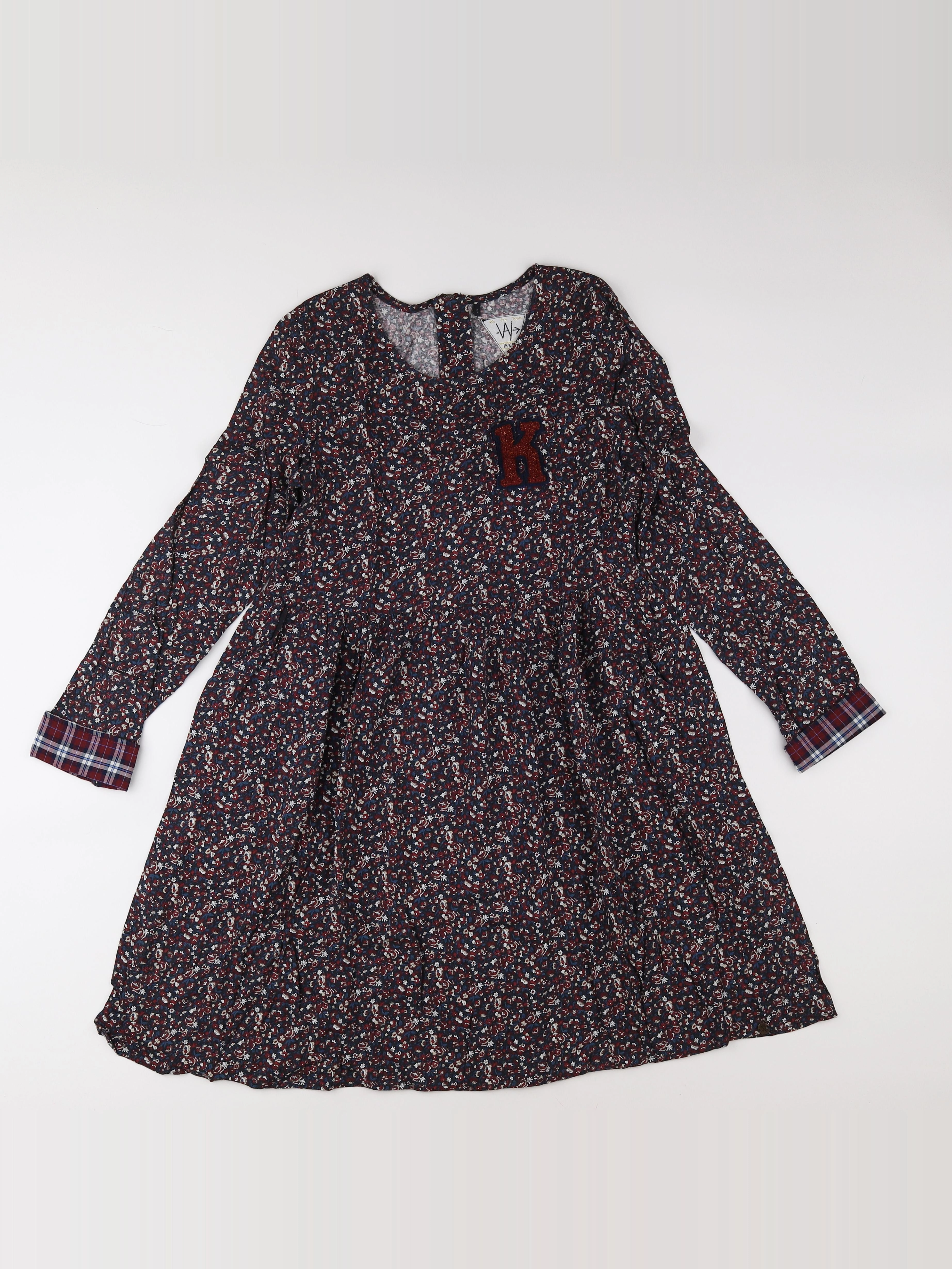 IKKS - robe bleu, rouge - 14 ans
