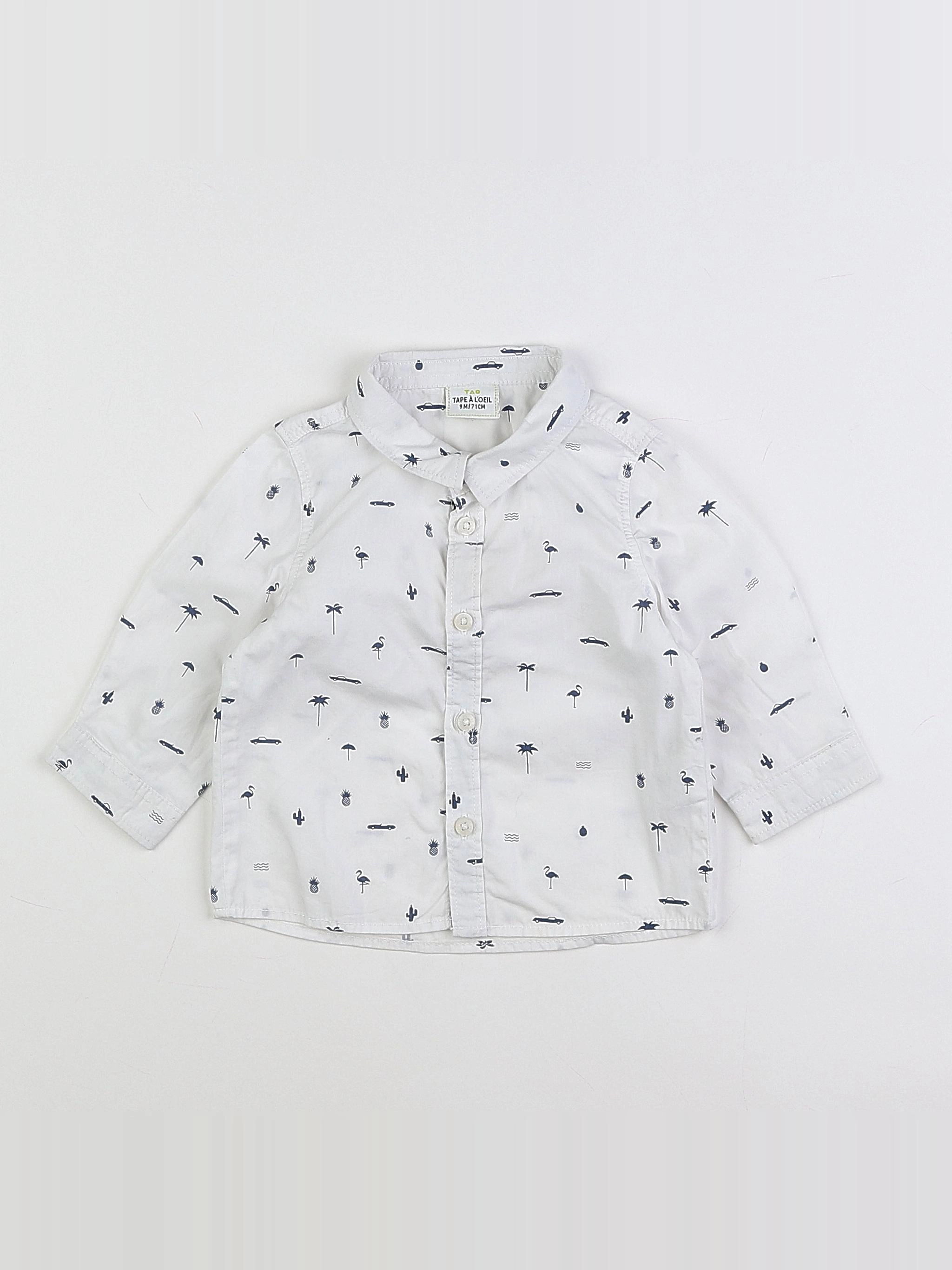 Tape à l'oeil - chemise blanc - 9 mois