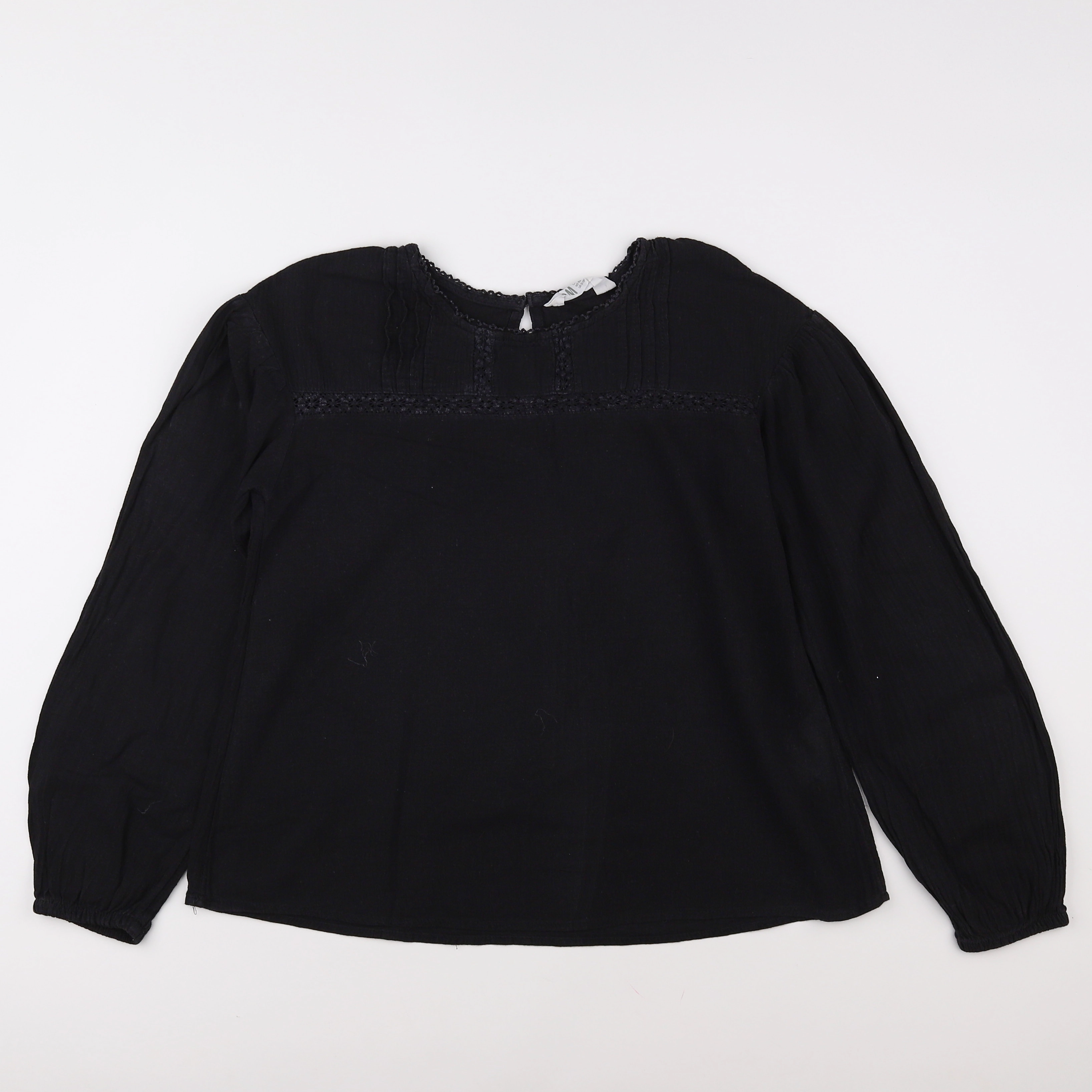 H&M - blouse noir - 12/13 ans