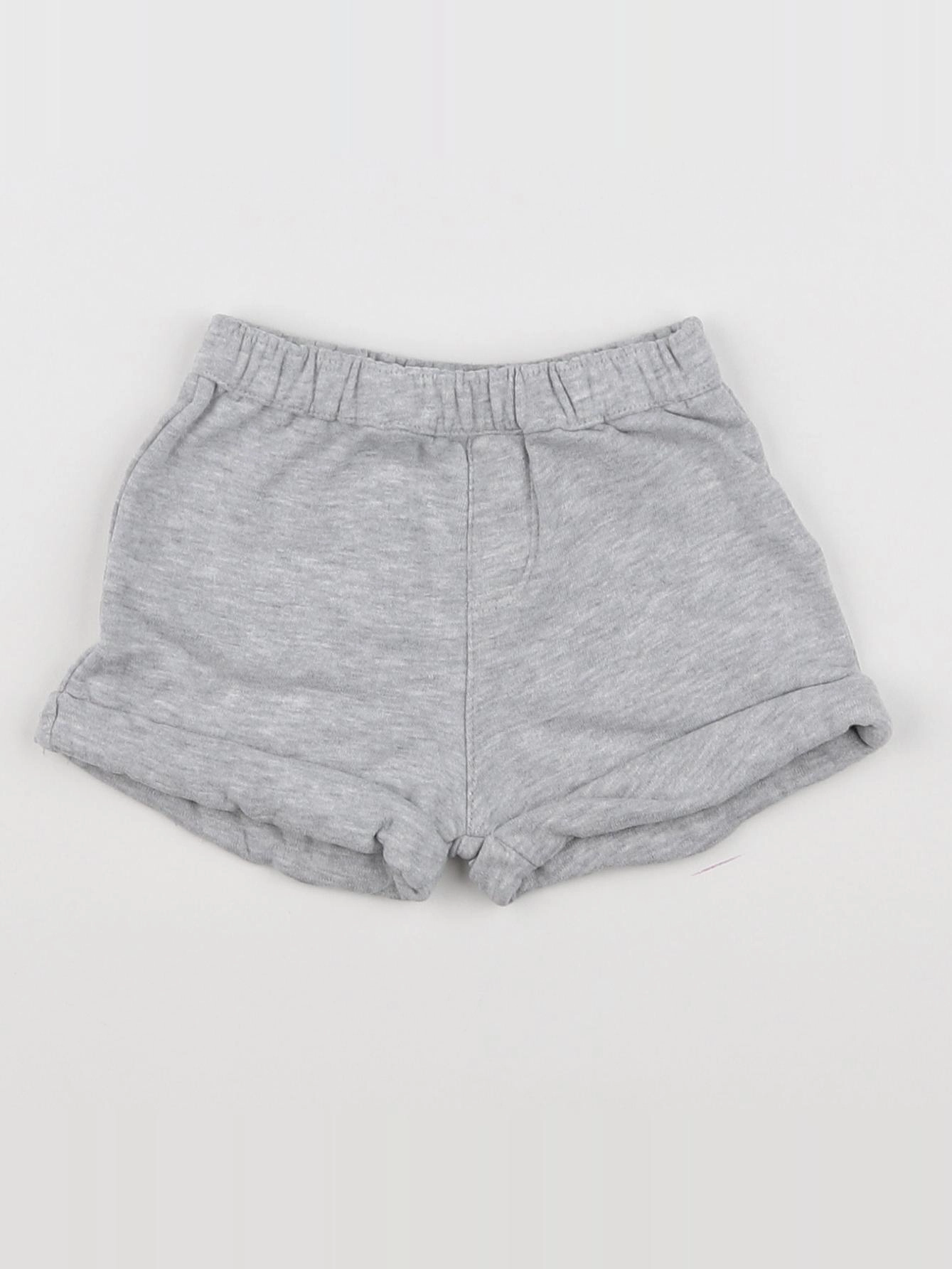 Vertbaudet - short gris - 3 mois