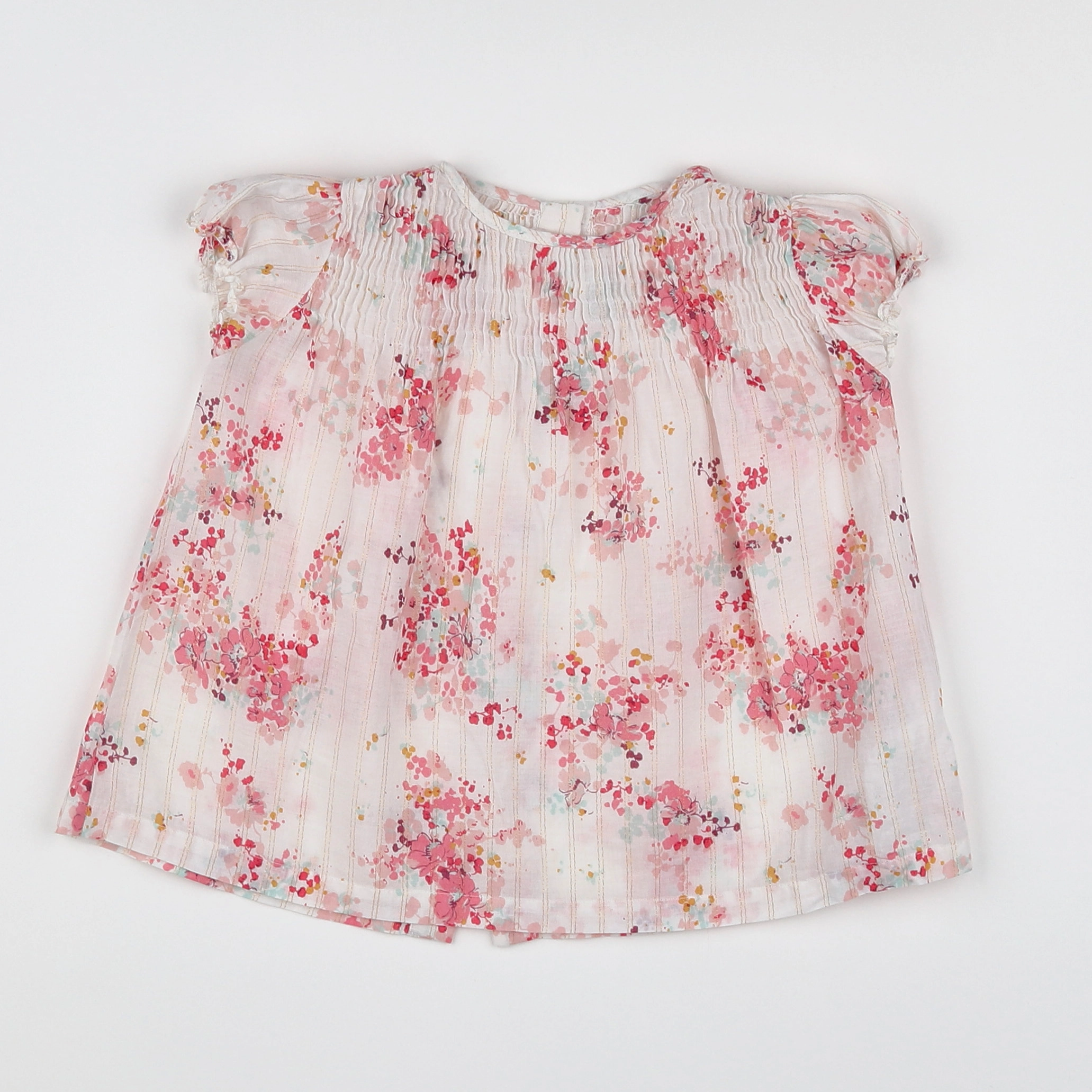Bonton - blouse multicolore - 12 mois