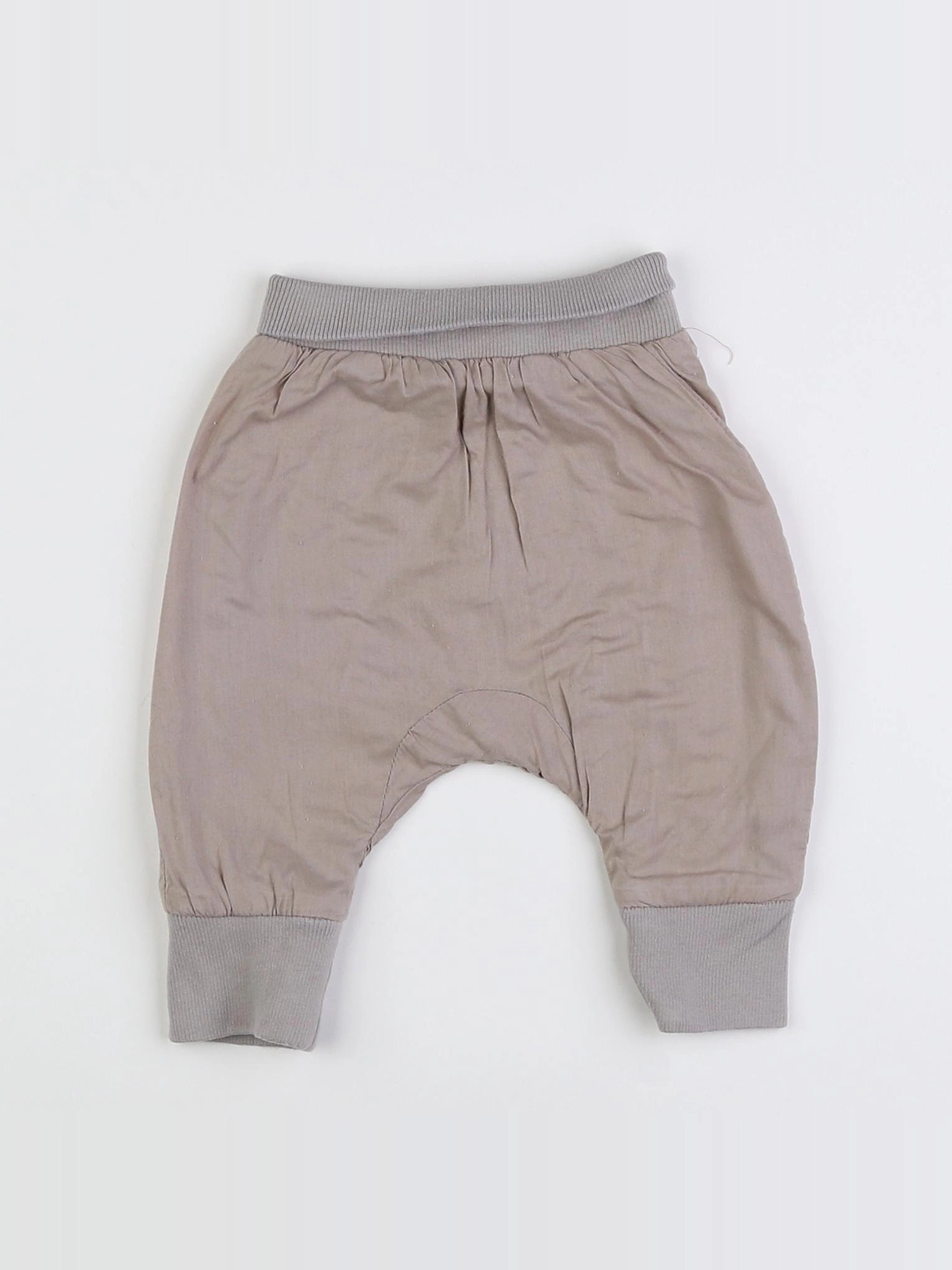 Vertbaudet - sarouel gris - 1 mois