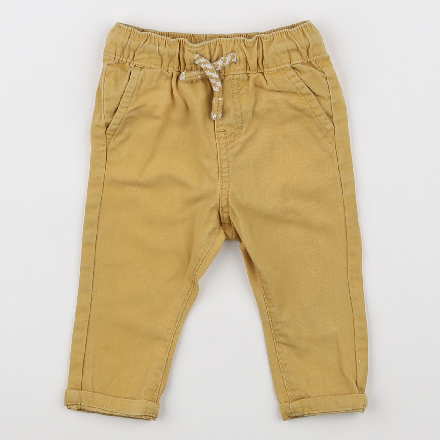 Vertbaudet - pantalon jaune - 3 mois