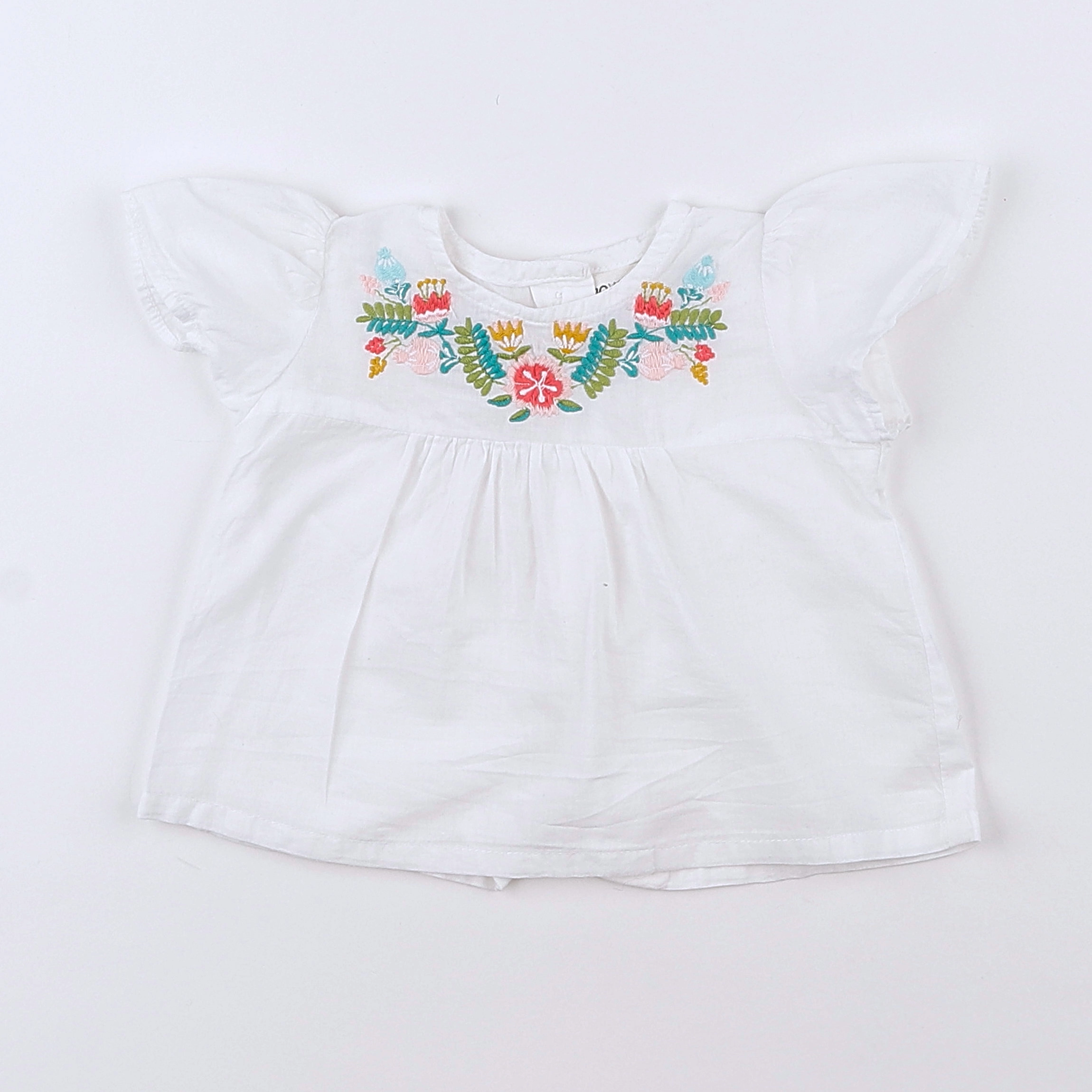 Bouchara - blouse blanc - 3 mois