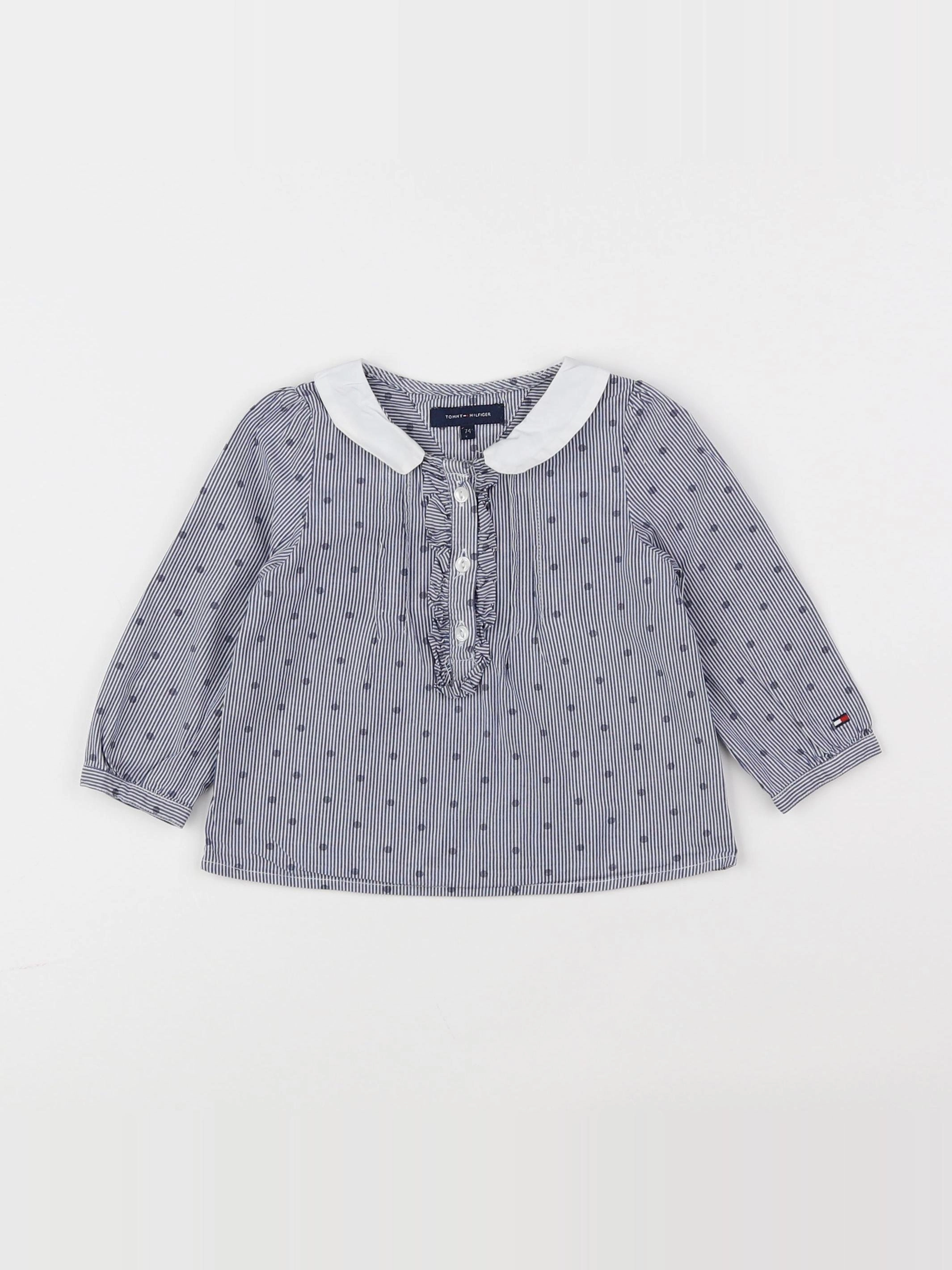 Tommy Hilfiger - blouse blanc, bleu - 6 mois