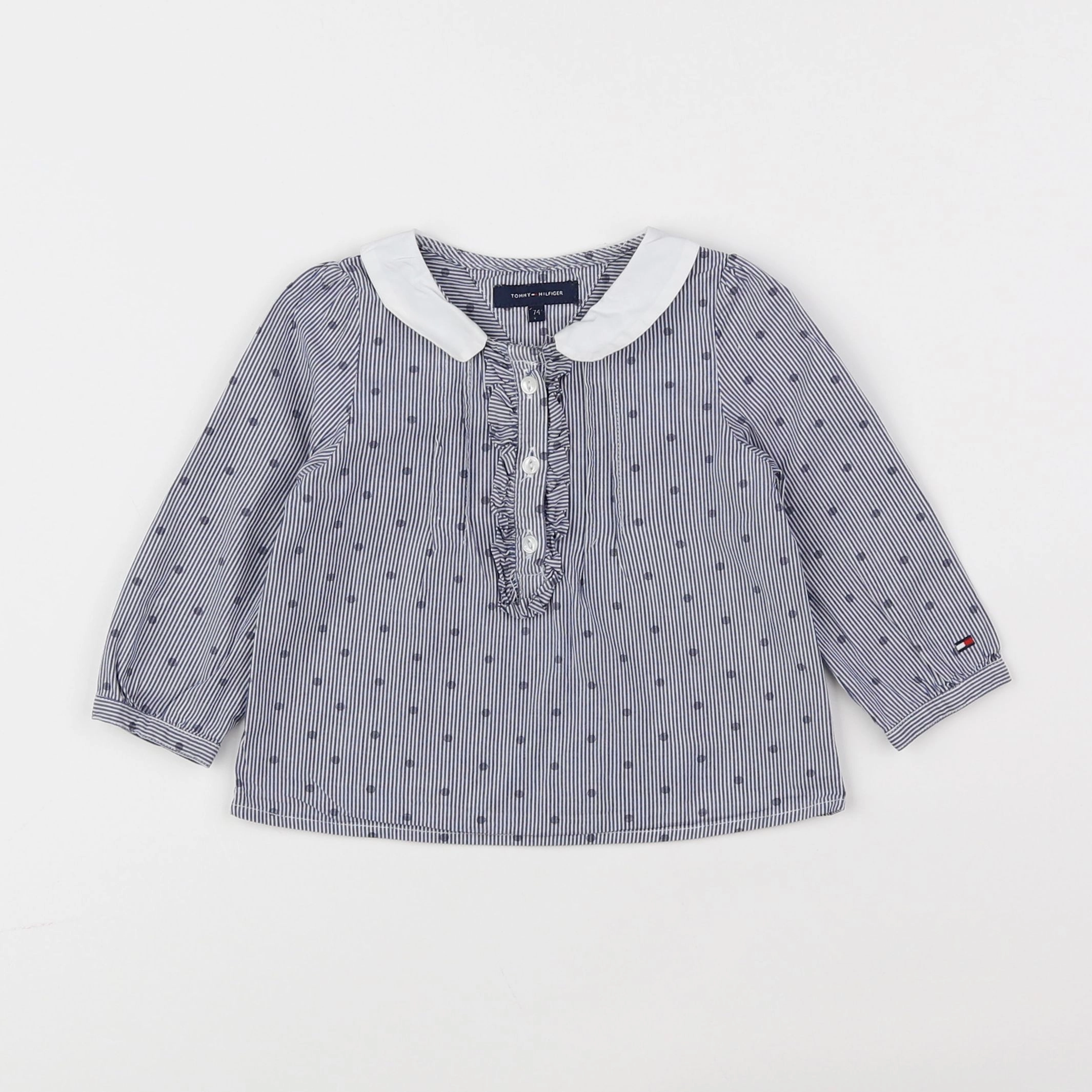 Tommy Hilfiger - blouse blanc, bleu - 6 mois