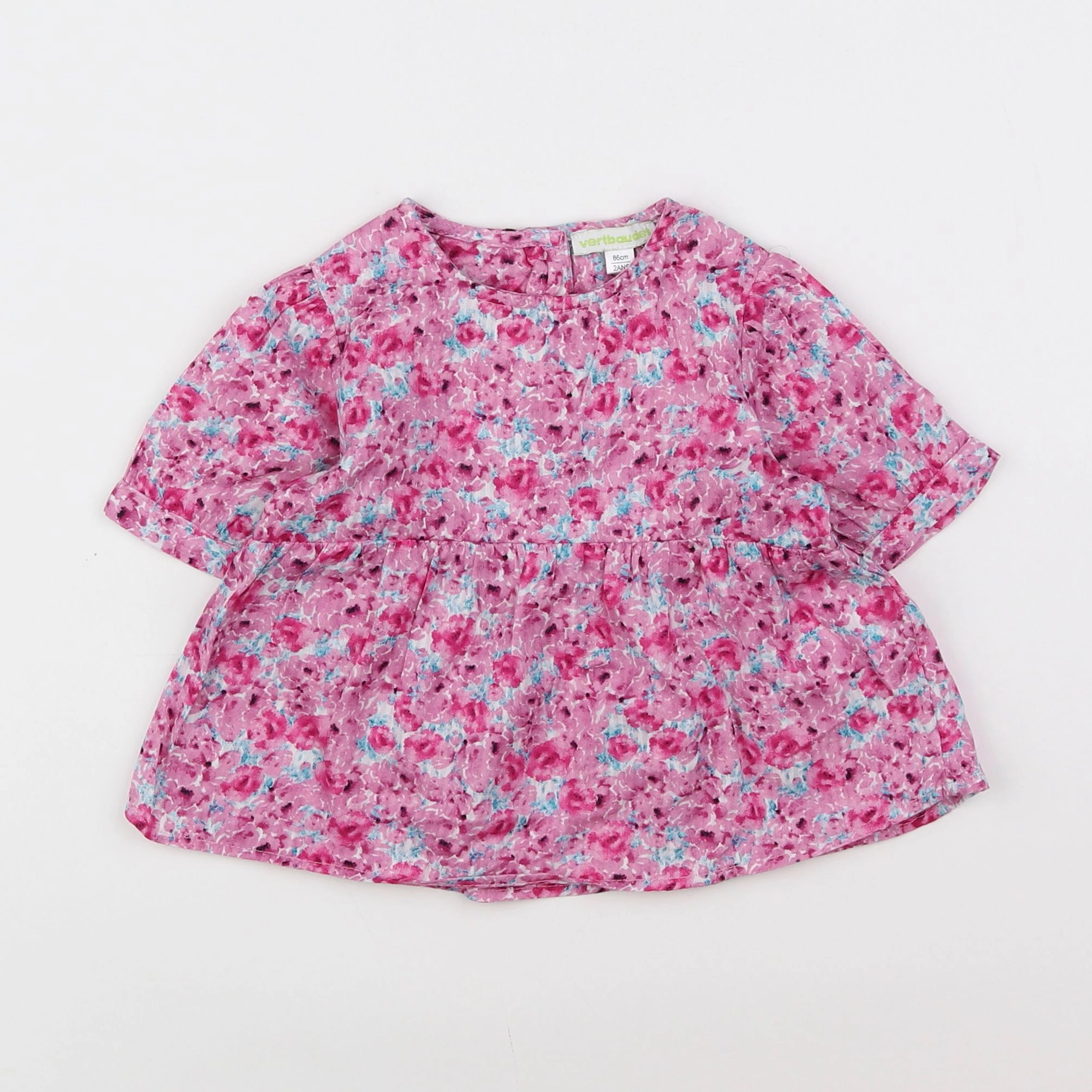 Vertbaudet - blouse rose - 2 ans