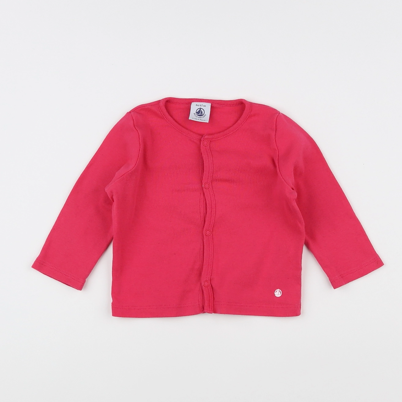 Petit Bateau - tee-shirt rose - 6 mois