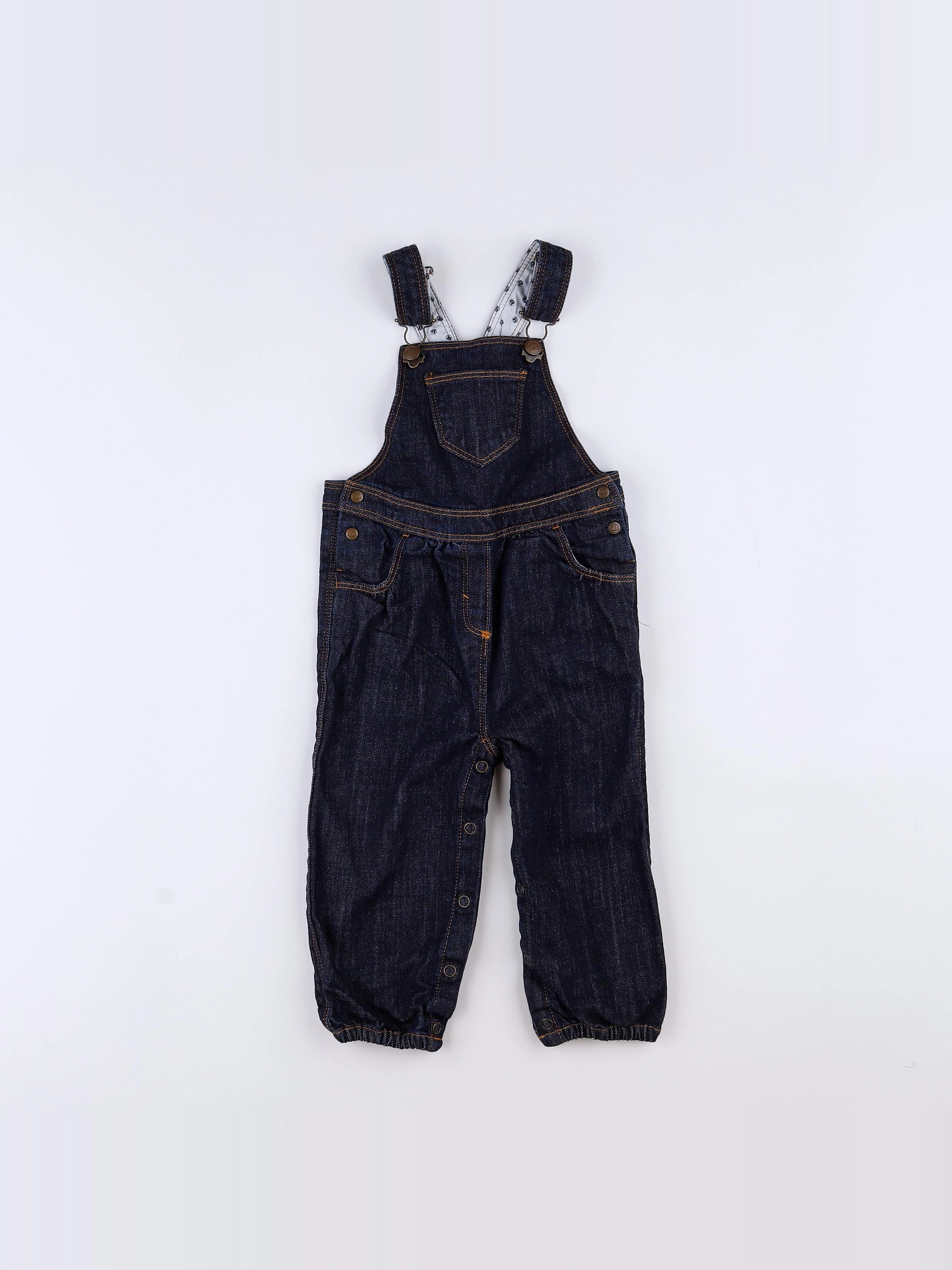Petit Bateau - salopette bleu - 12 mois