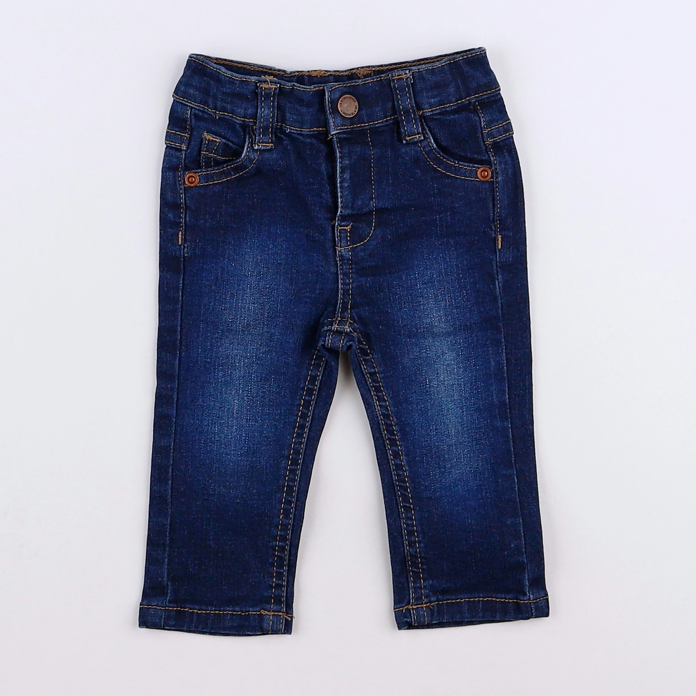 Vertbaudet - jean bleu - 3 mois