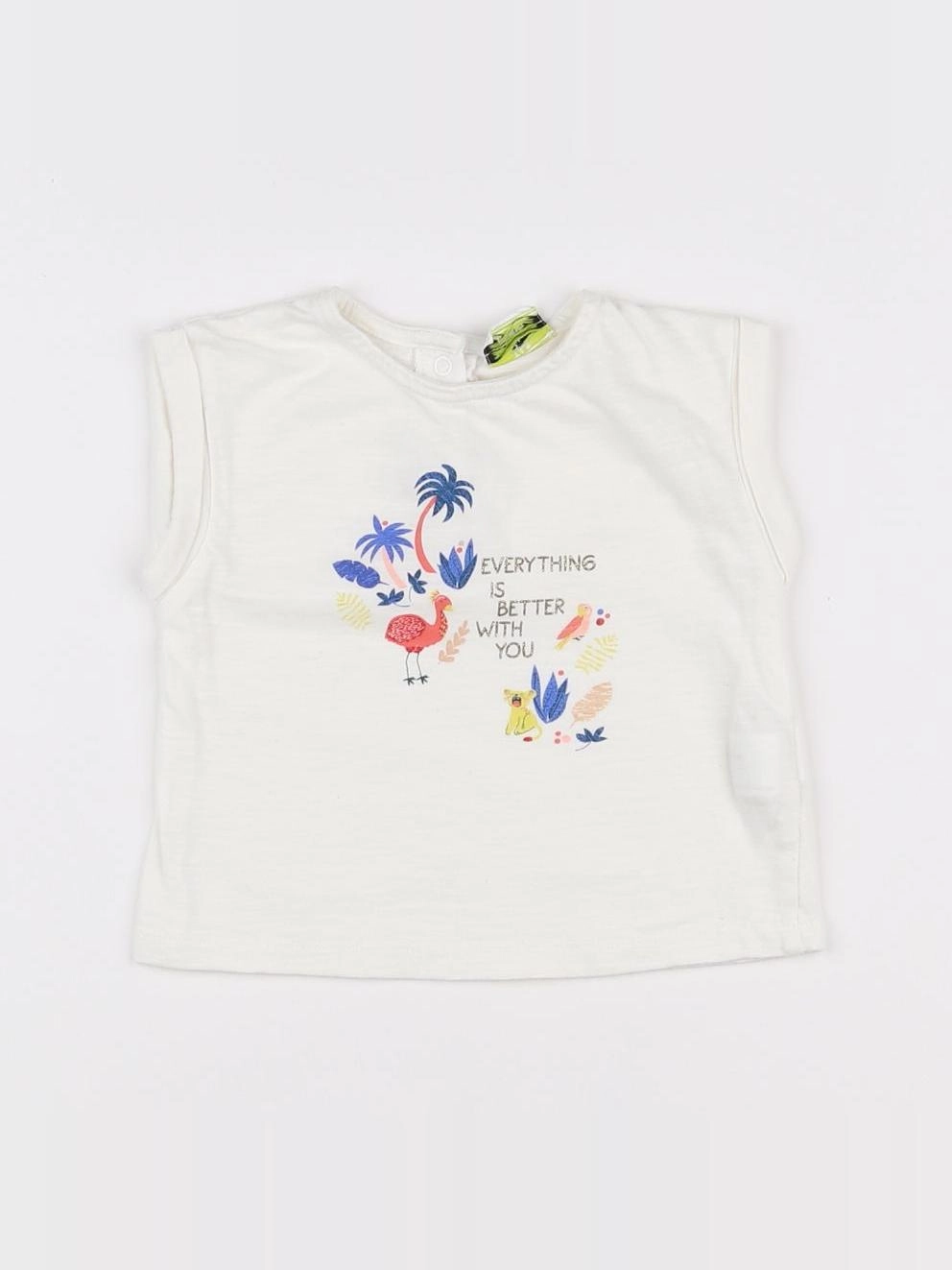 Tape à l'oeil - tee-shirt blanc - 6 mois