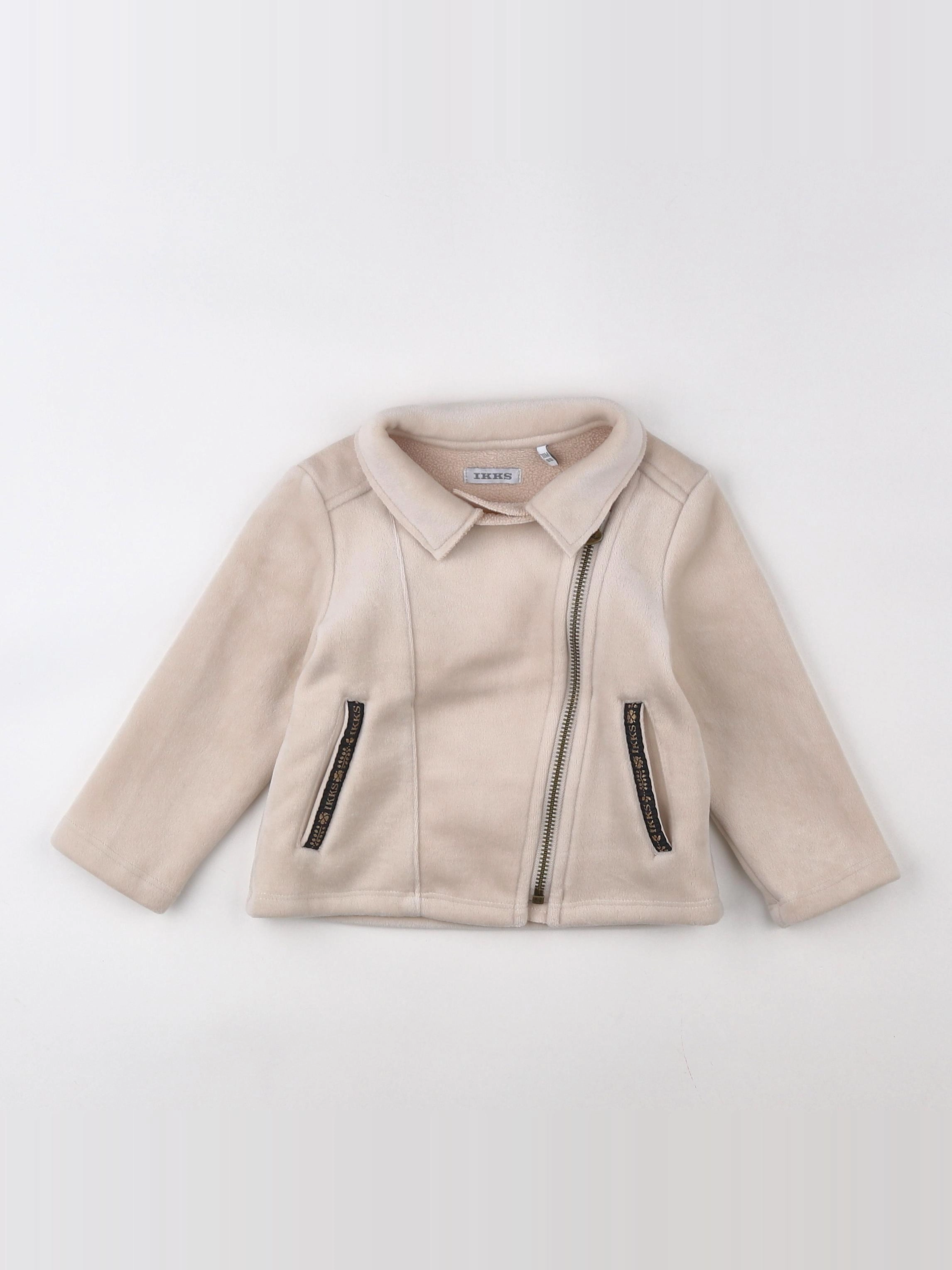 IKKS - manteau blanc - 18 mois