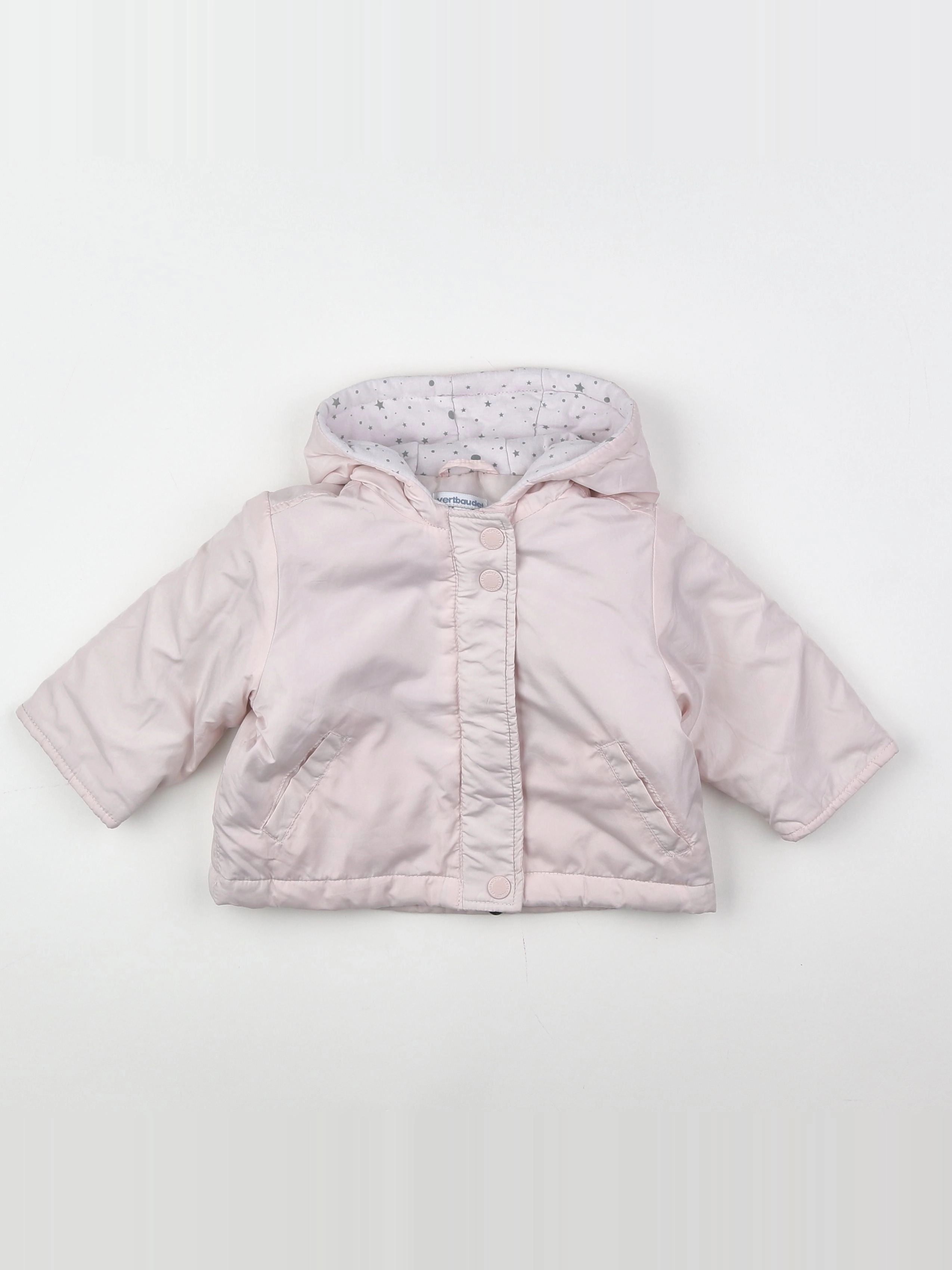 Vertbaudet - imperméable rose - 9 mois