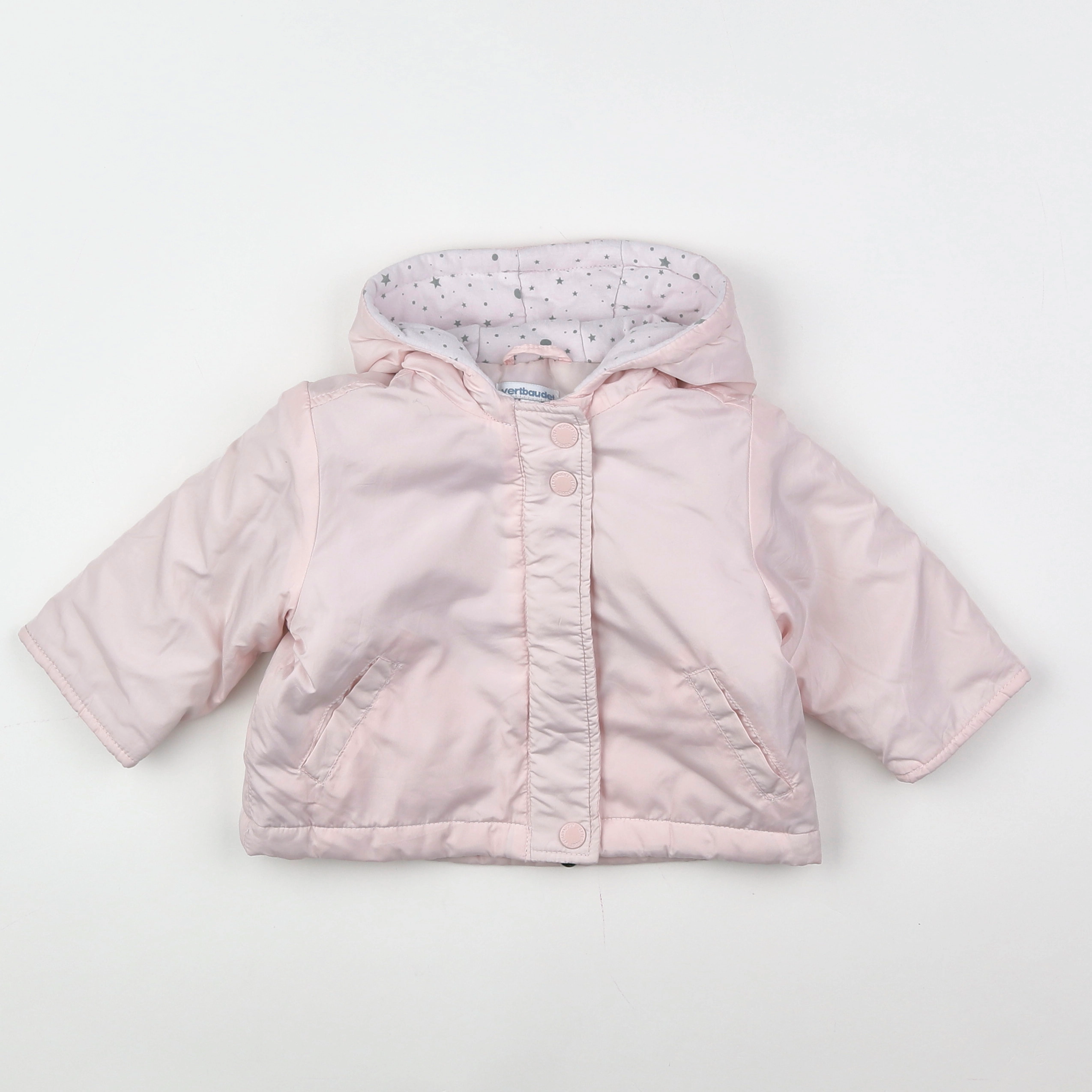 Vertbaudet - imperméable rose - 9 mois