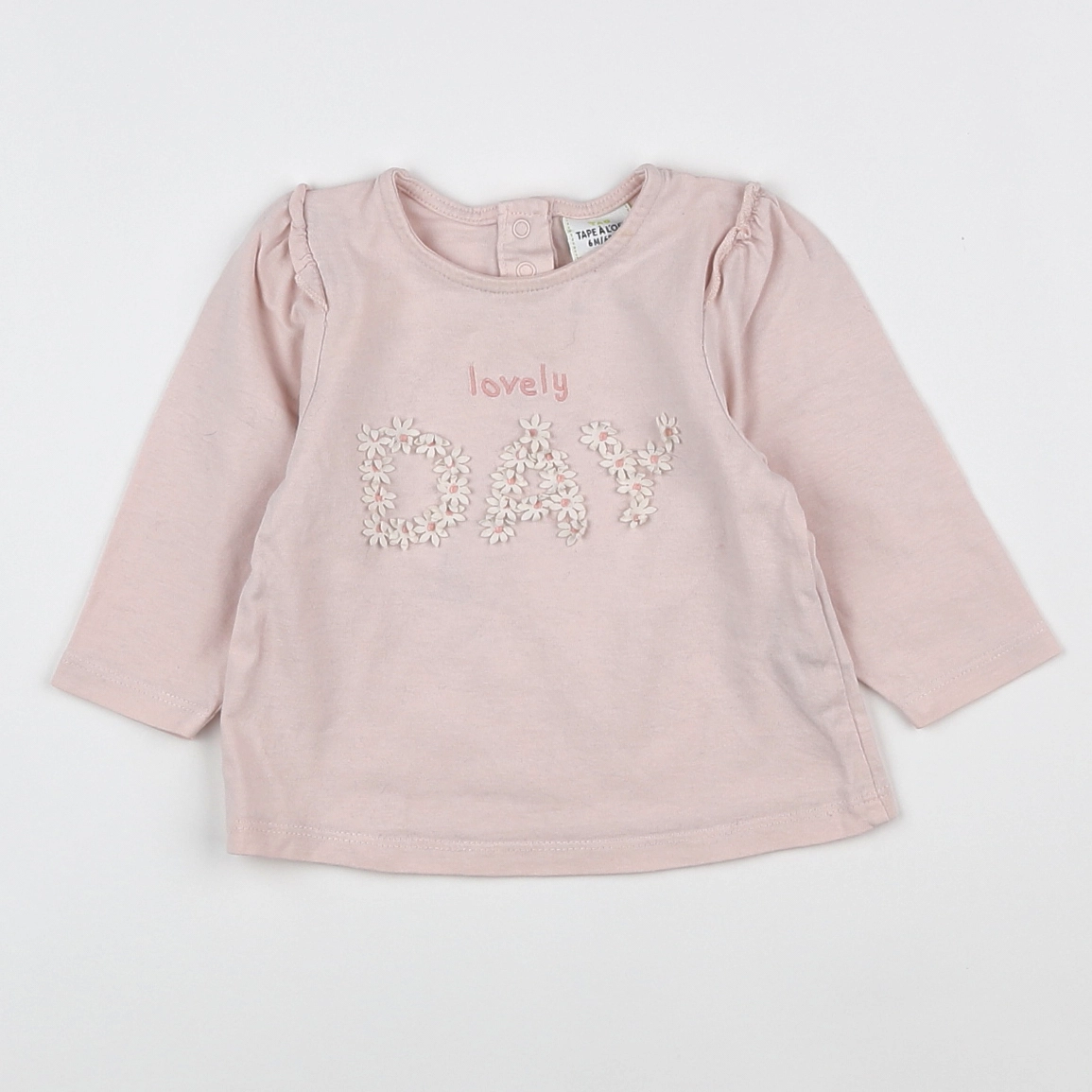 Tape à l'oeil - tee-shirt rose - 6 mois
