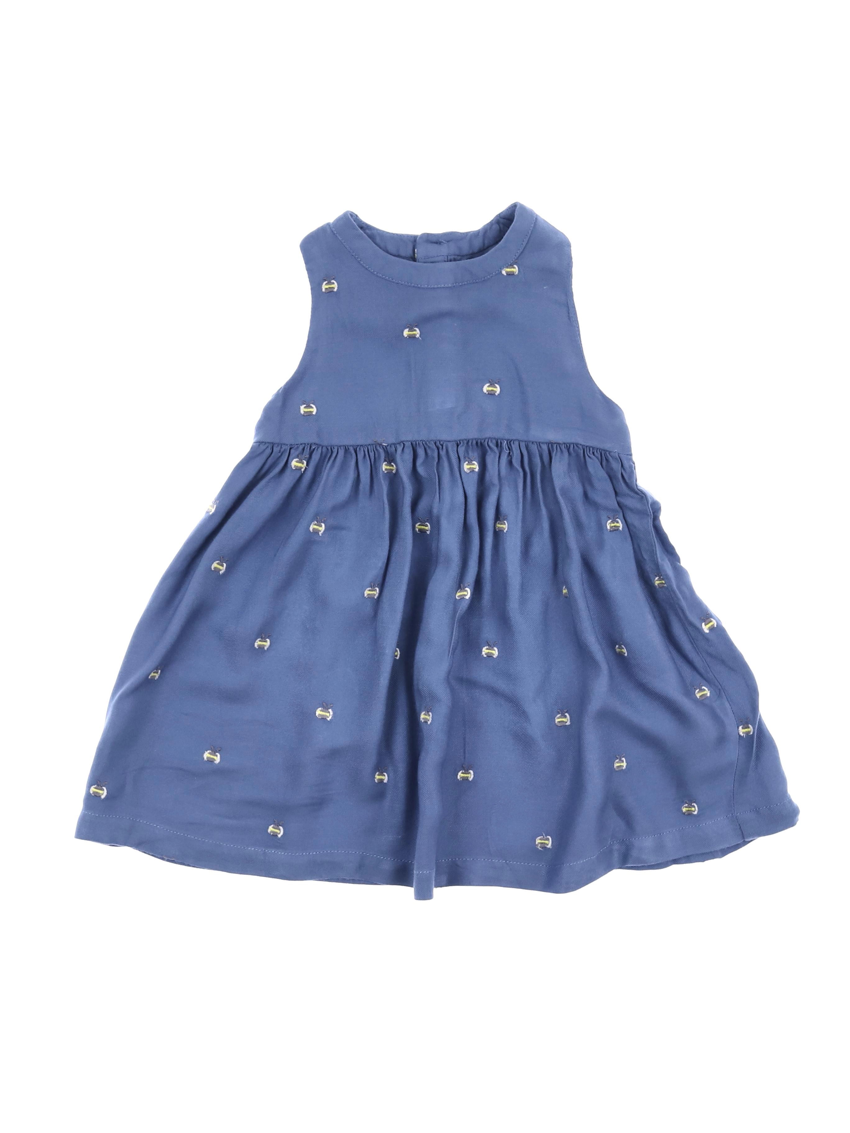 Boutchou - robe bleu - 12 mois
